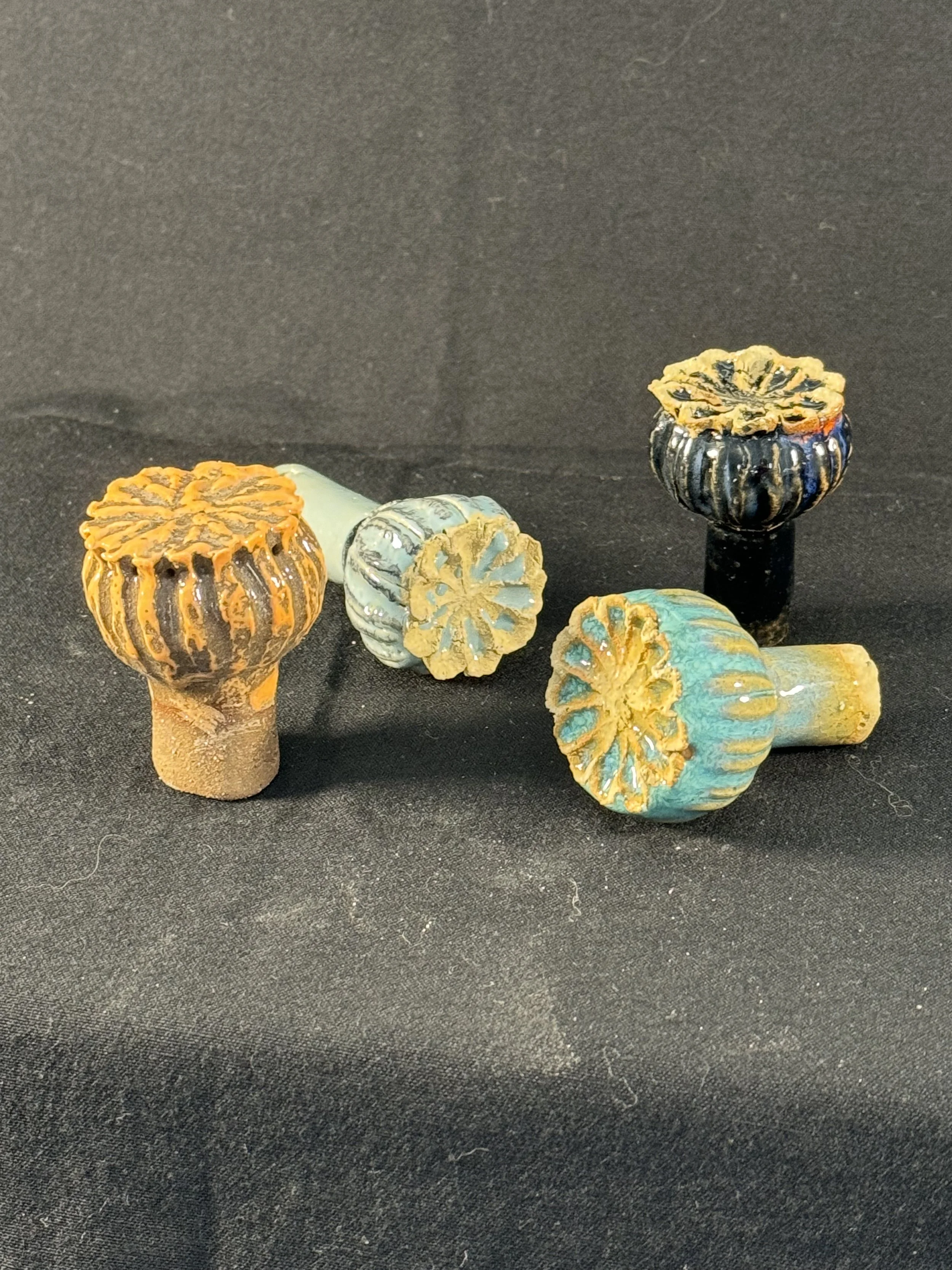 Poppy seed garden cane toppers