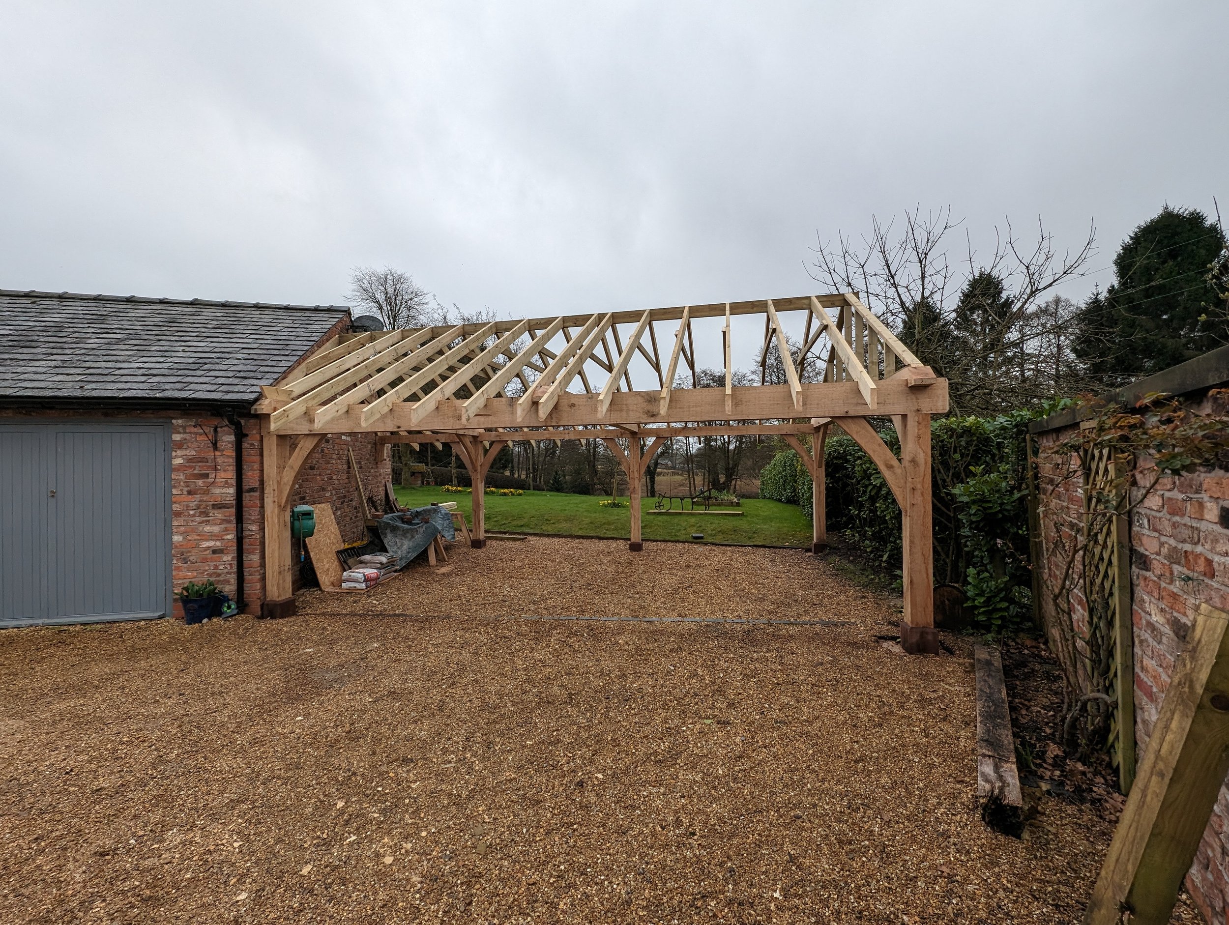 Oak Carport