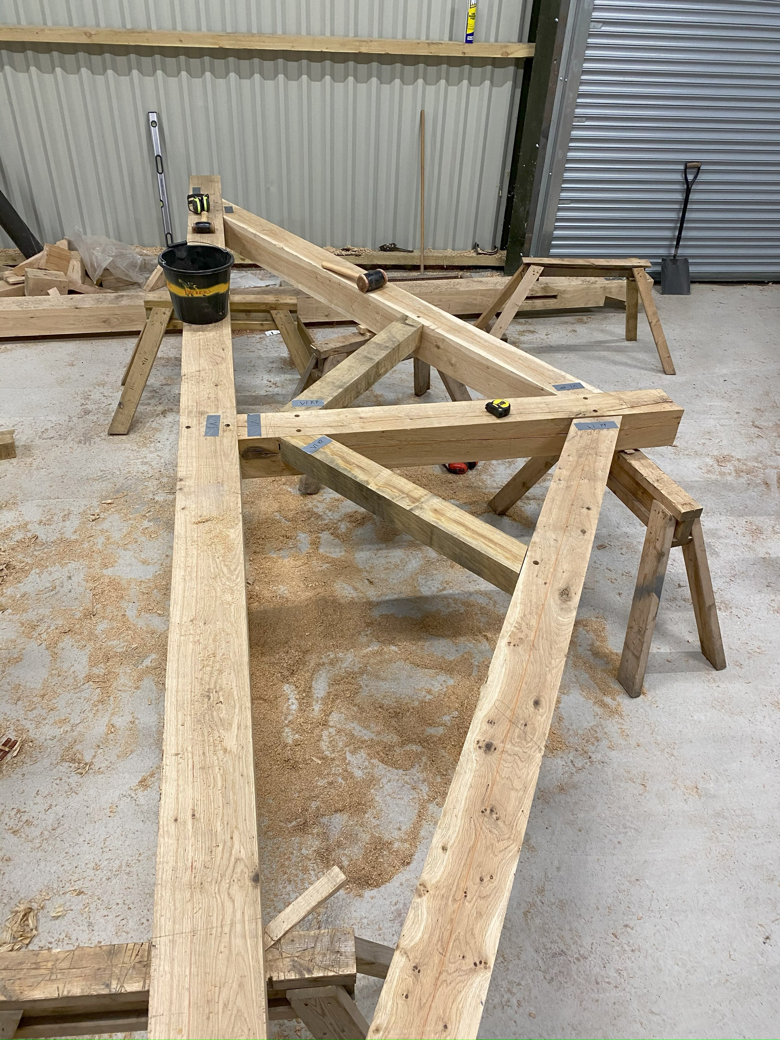 Oak King Post Truss
