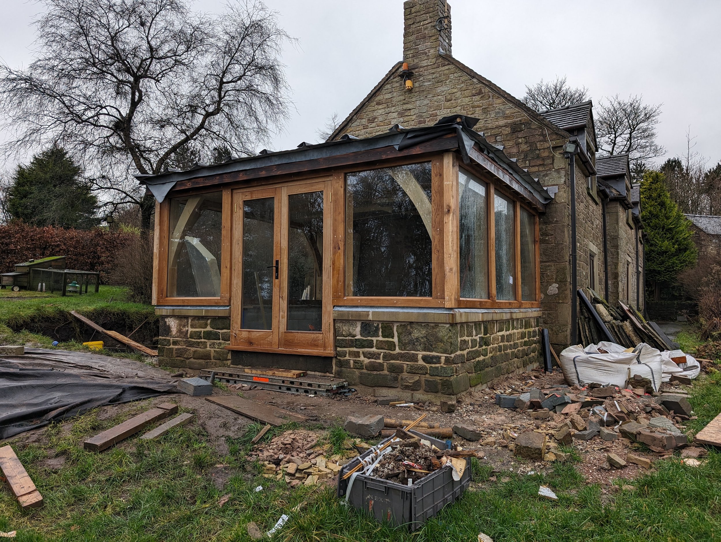 Oak Framed Orangery Mid Build