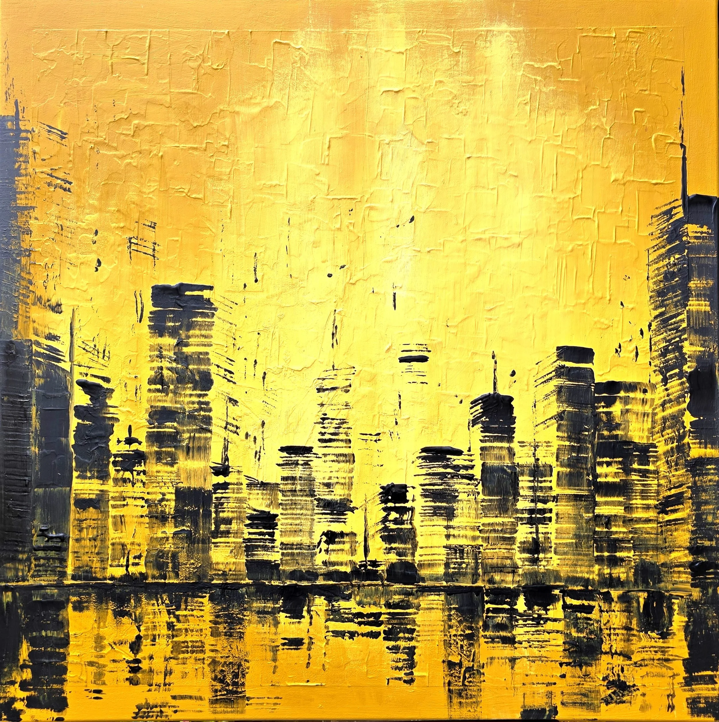 'Grid Heat' - 100x100cm Acrylic