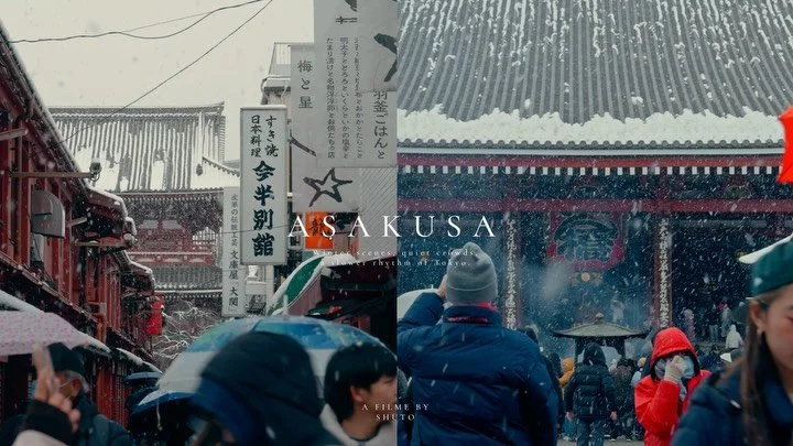 A winter frame from Asakusa.

Snowfall in Tokyo is rare, so I went outside to take some shots while editing😂
It was a beautiful sight❄️☃️

#tokyo #japanwinter #cinematic #postcards #cinematography