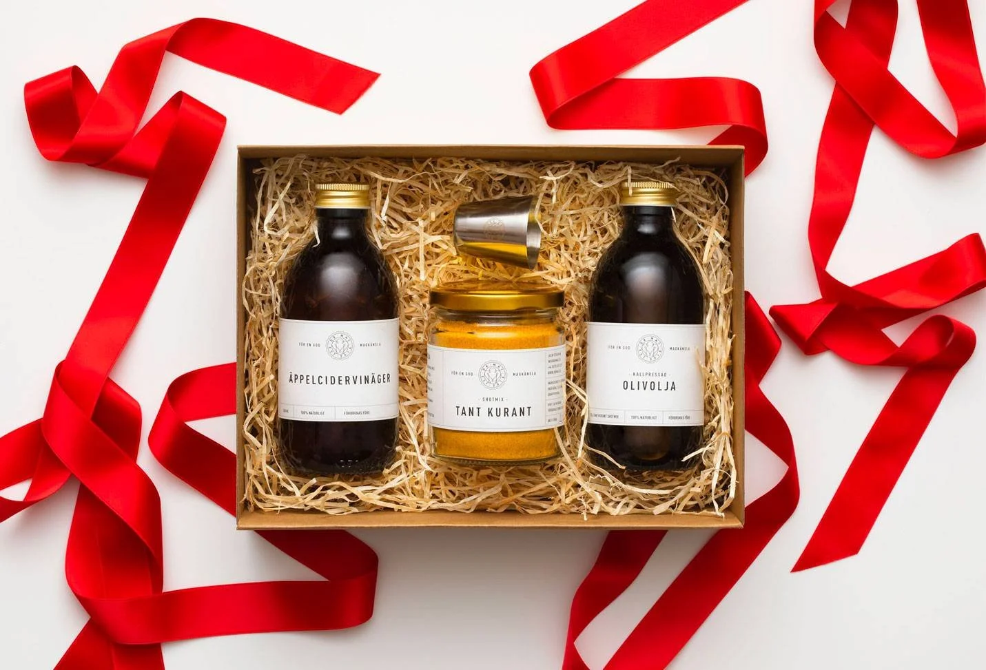 Present från Dr Mat med hälsoshots och utvalda produkter i gåvobox