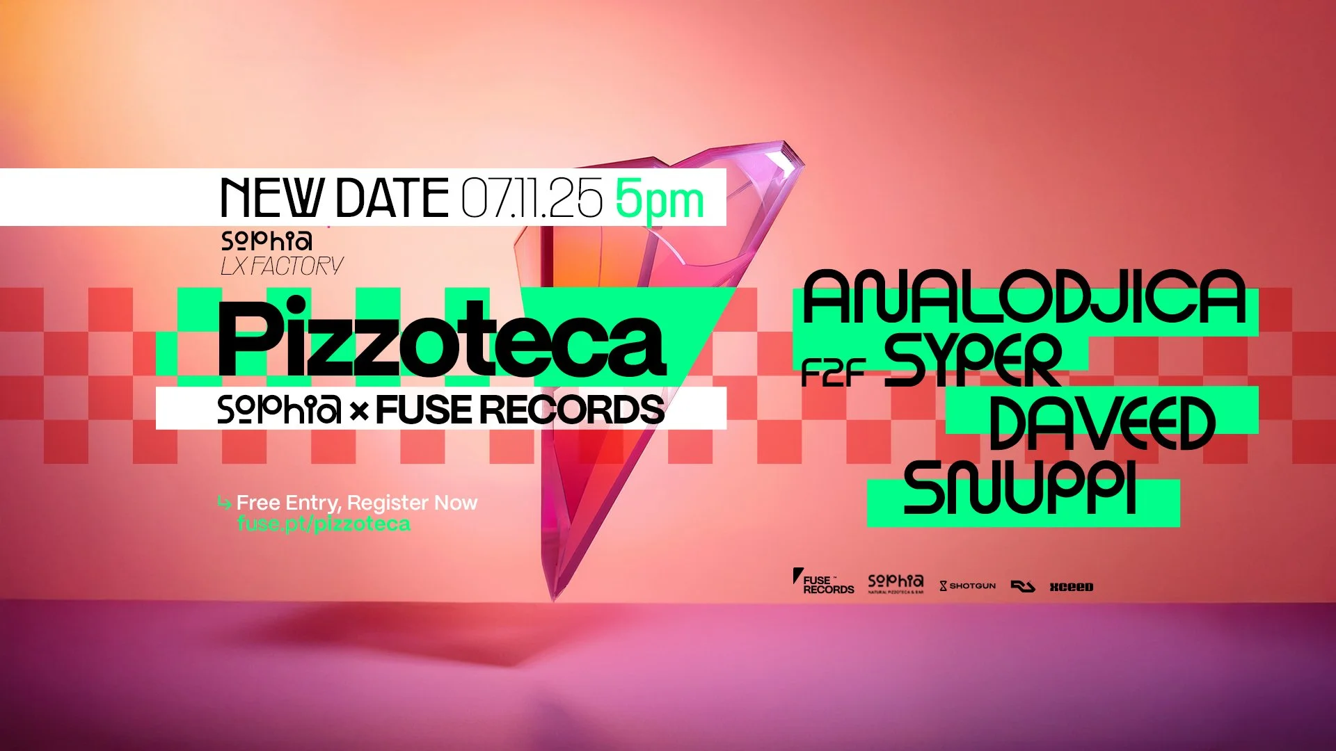 Sophia x Fuse Records: Pizzoteca new date announcement