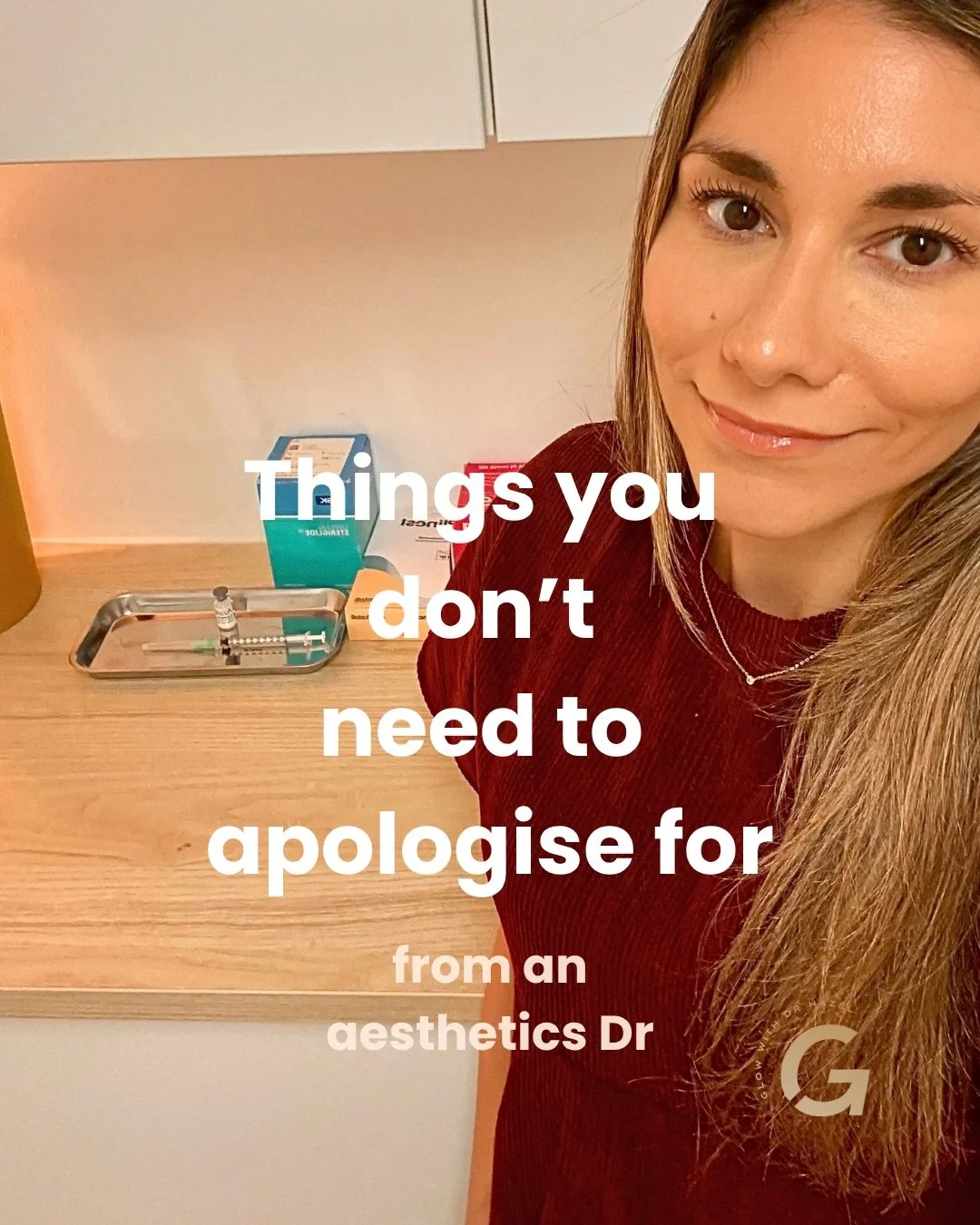 Things you don&rsquo;t need to apologise for at an aesthetics consultation&hellip; 

Feeling nervous.

Not knowing which treatment you want.

Having lots of questions.

Or feeling a little self-conscious about what your skin looks like.

You don&rsqu
