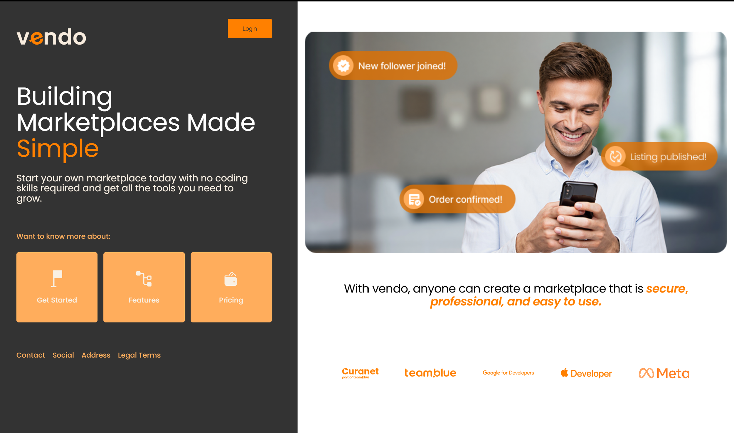 Vendo Front page laptop