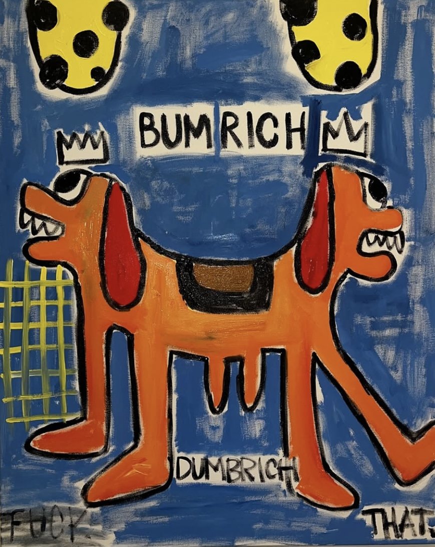 "One Lucky Nomad" 2024 / acrylic on canvas / 80 x 101 cm / 22000 NOK