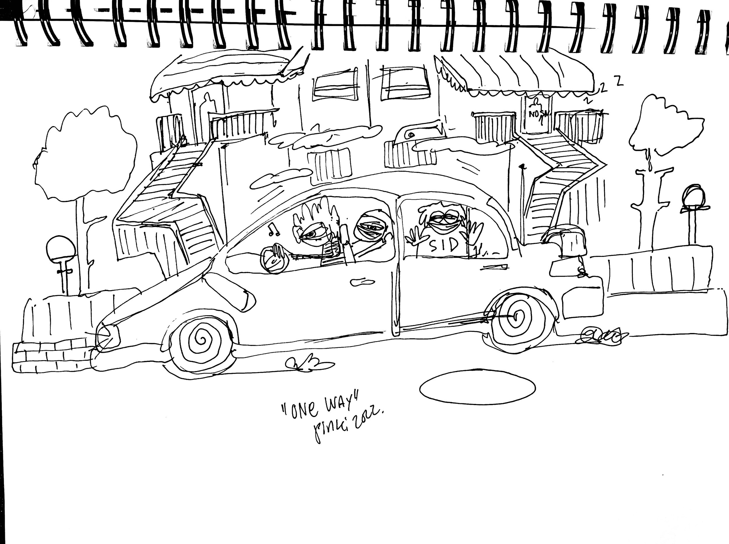 "one way" 2022 / a3 print / 900 kr