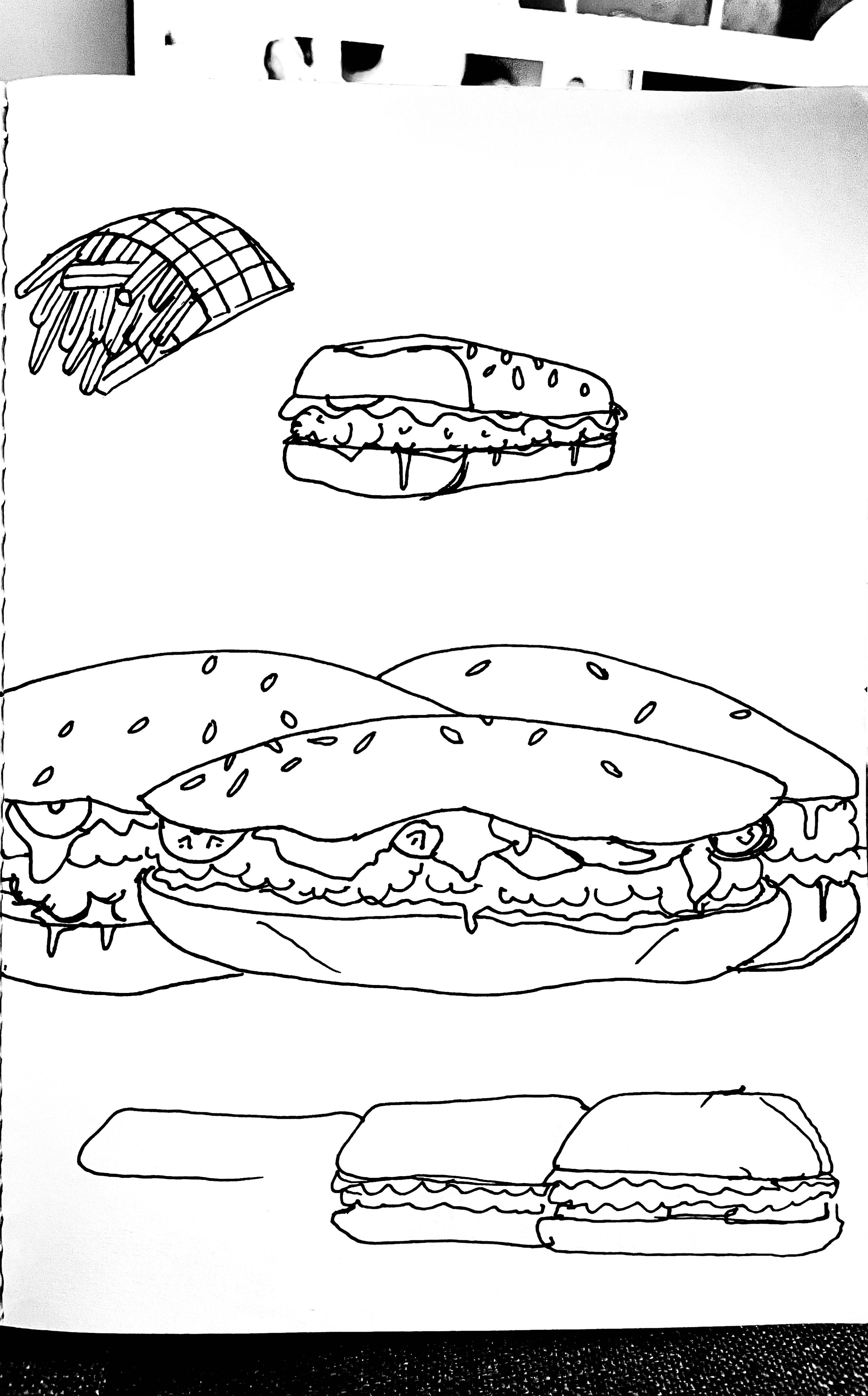"Munching at Mike's Corner 3" 2022 / a3 print / 900 NOK