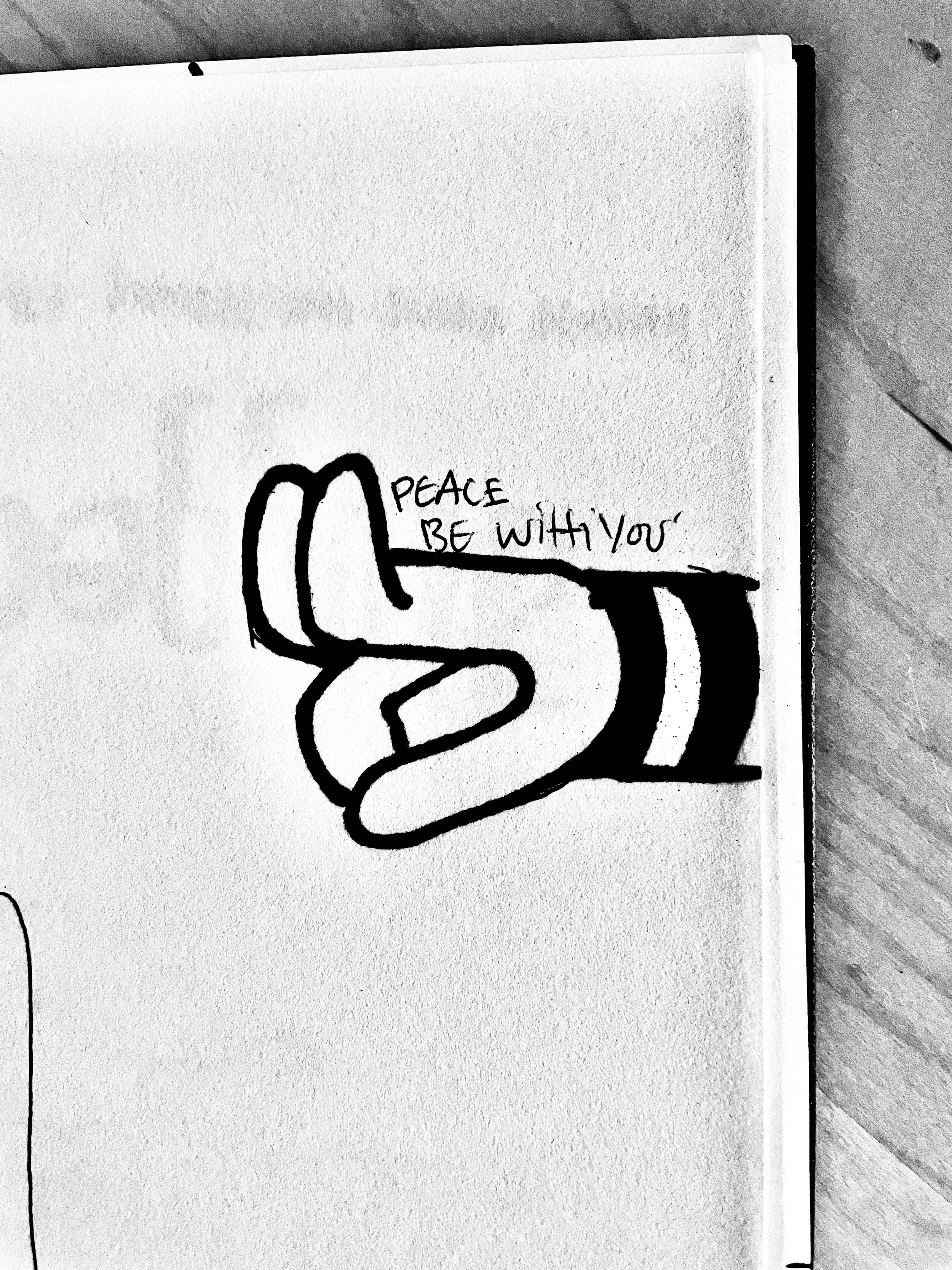 "Piece be with you" 2022 / a3 print / 900 NOK
