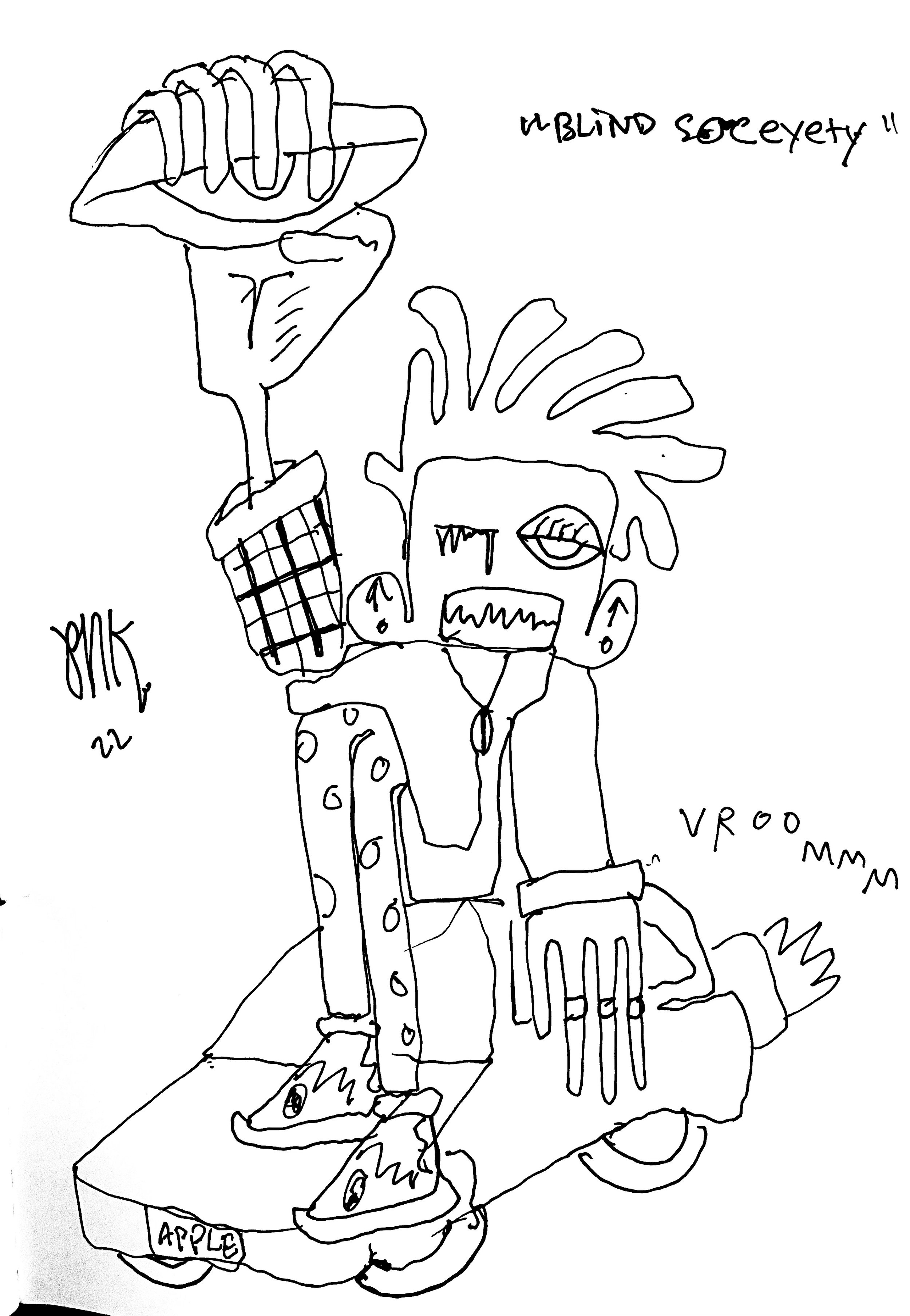 "blind society" 2022 / a3 print / 900 NOK