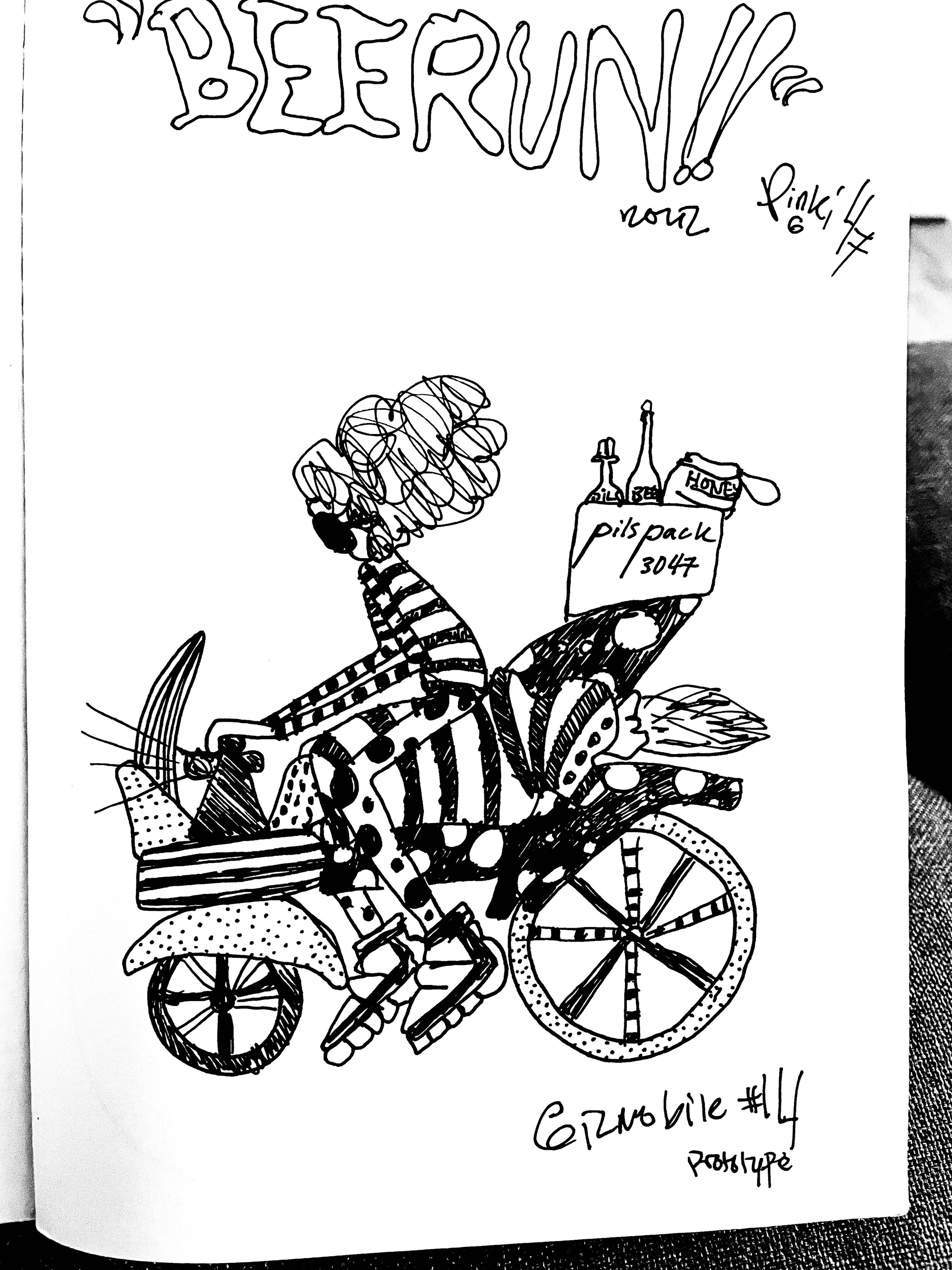 "Beer Run 2" 2022 / a3 print / 900 NOK