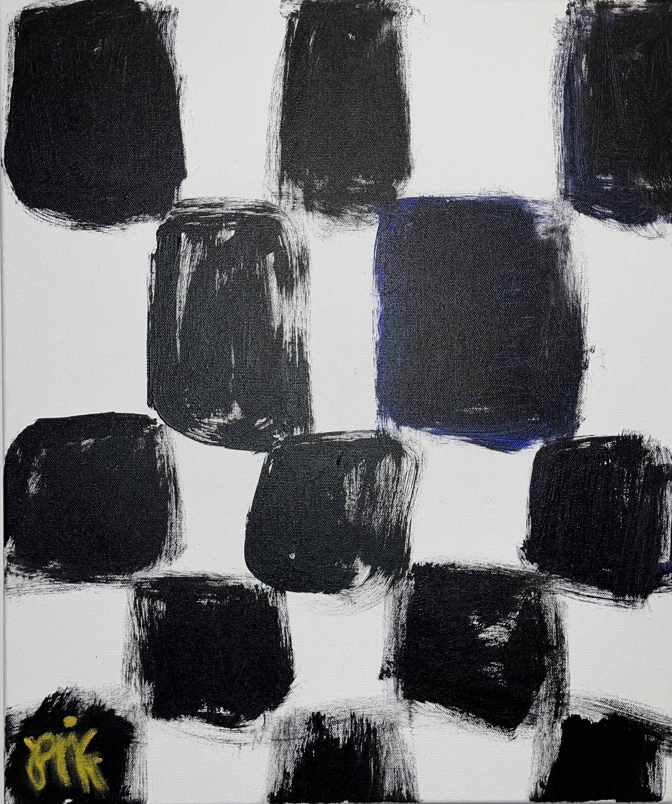 "Fuzzi Harmoni" 2025 / acrylic on canvas / 55 x 46cm / 3300 NOK