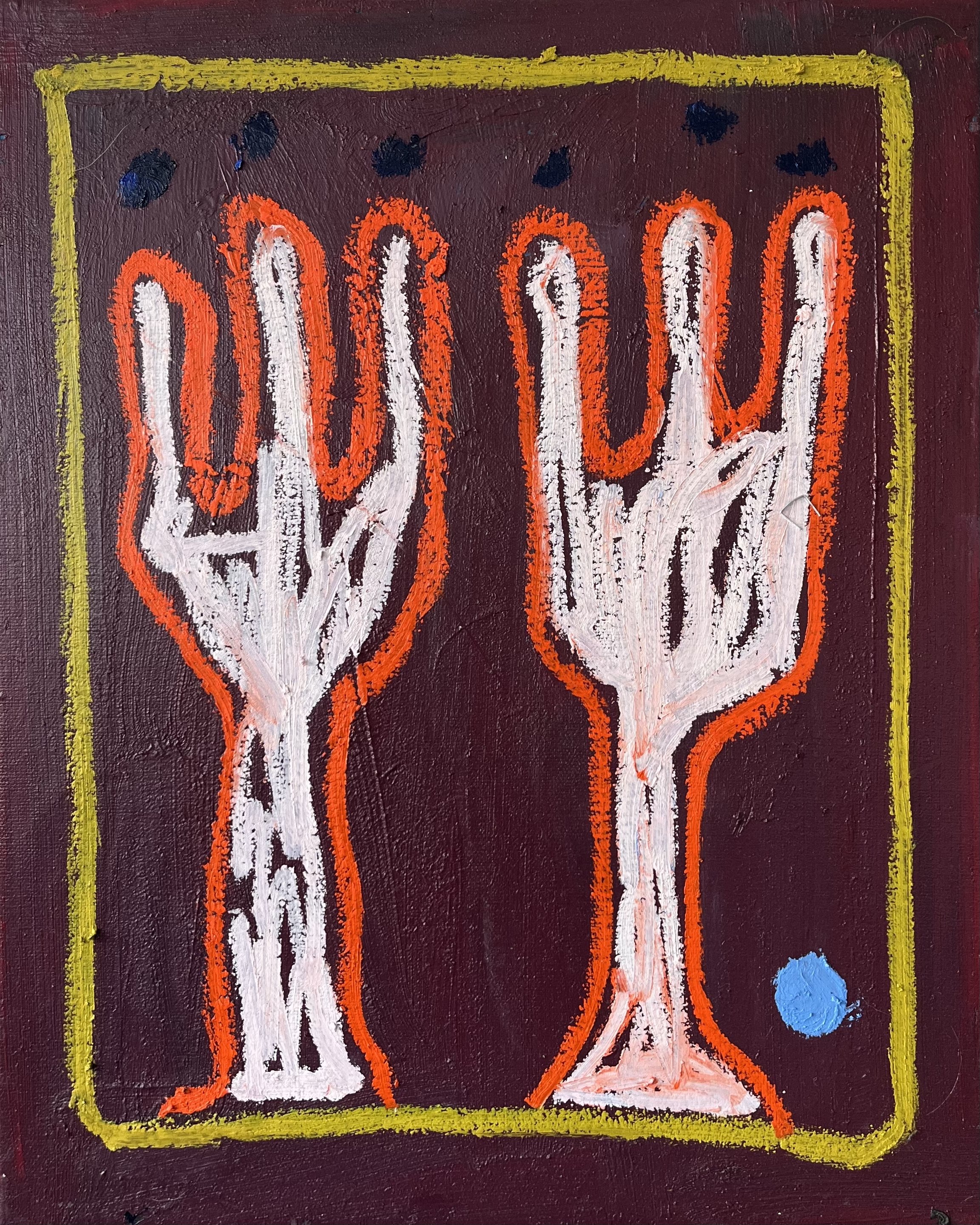 "Untitled" 2024 / oil and oil stick on canvas / 41 x 33 cm / 7100 NOK