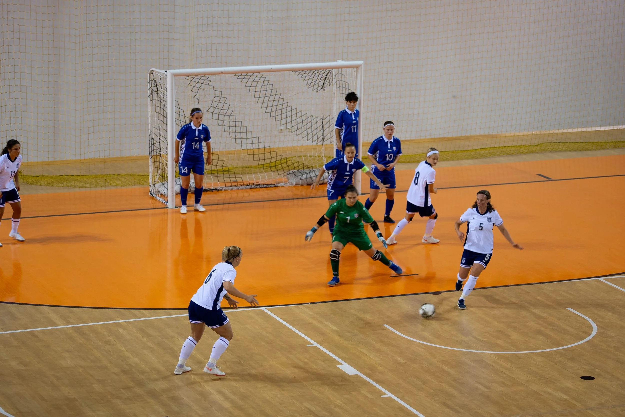 Serbia vs England - UEFA European Women’s Futsal Championship Main Round - Group B