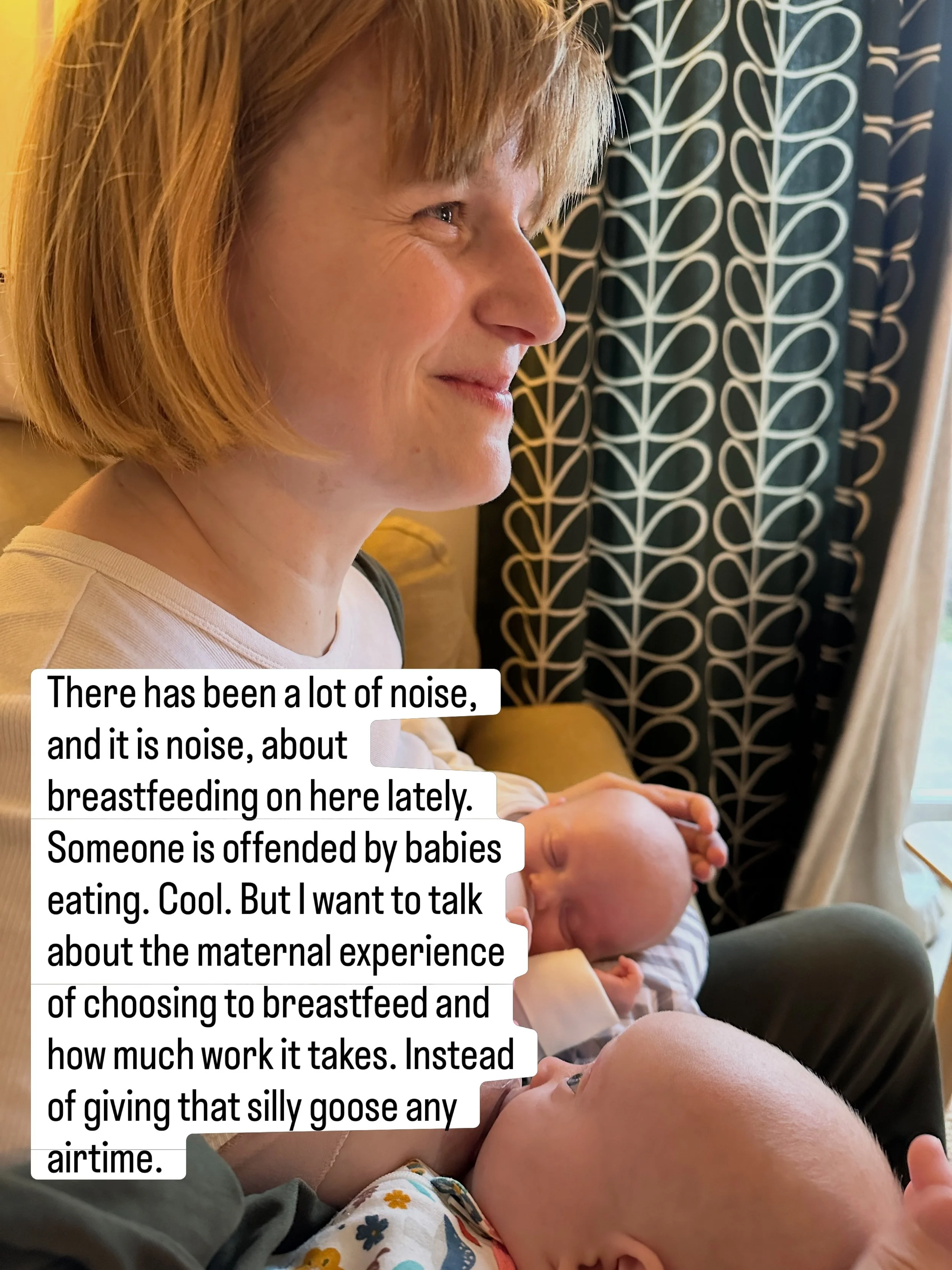 It was Breastfeeding Cafe today, one of my favourite dates in the diary 💙  and it got me thinking about this silly conversation online about how breastfeeding in public is apparently anyone else&rsquo;s business 🙄

And it&rsquo;s always so Inspirin