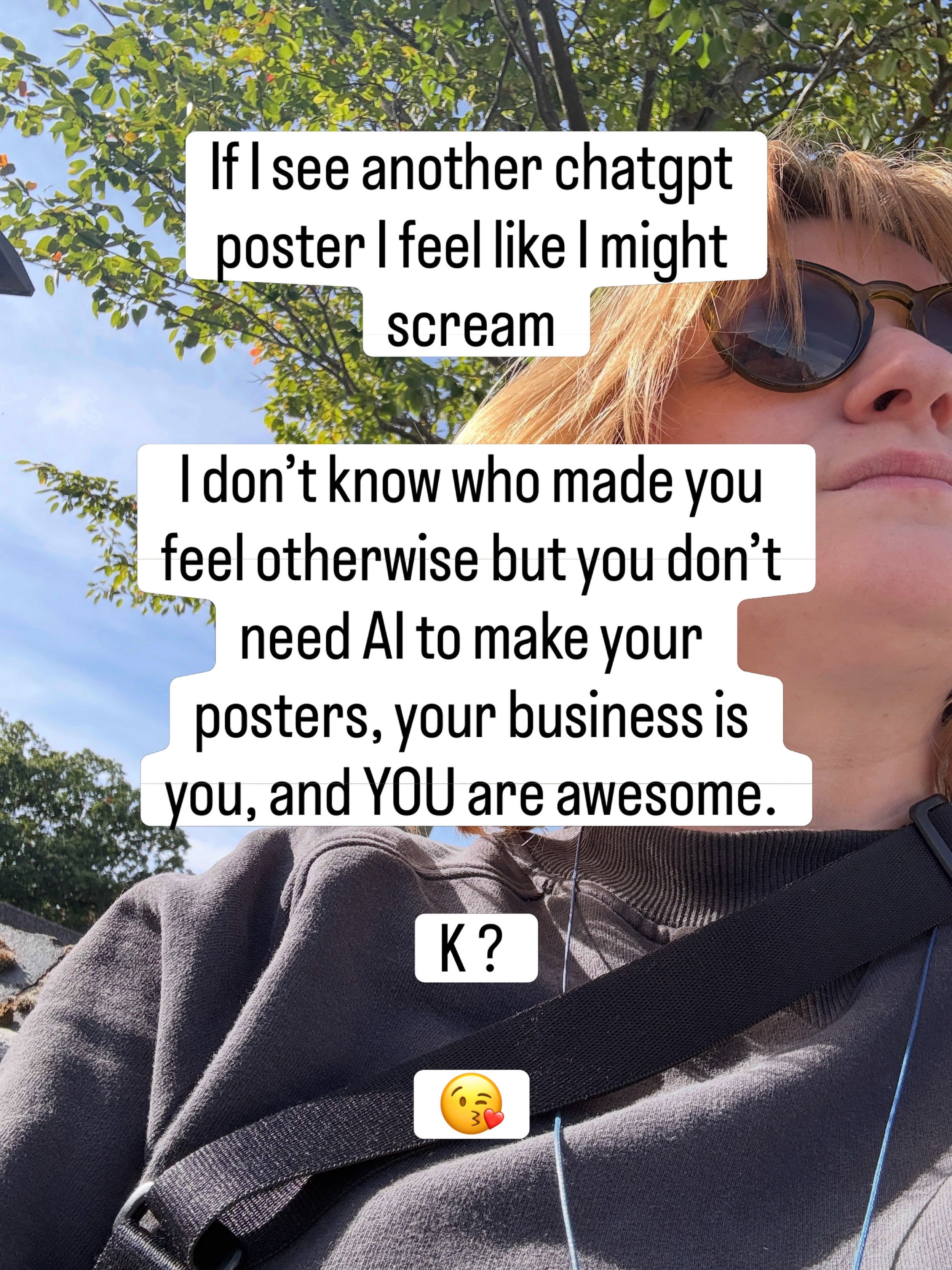Seriously though. I feel like we can see Individuality slipping away&hellip; bring me the spelling mistakes, the normal photos, the real people talking about their work and their passions and just the BLOODY HUMAN ✨
