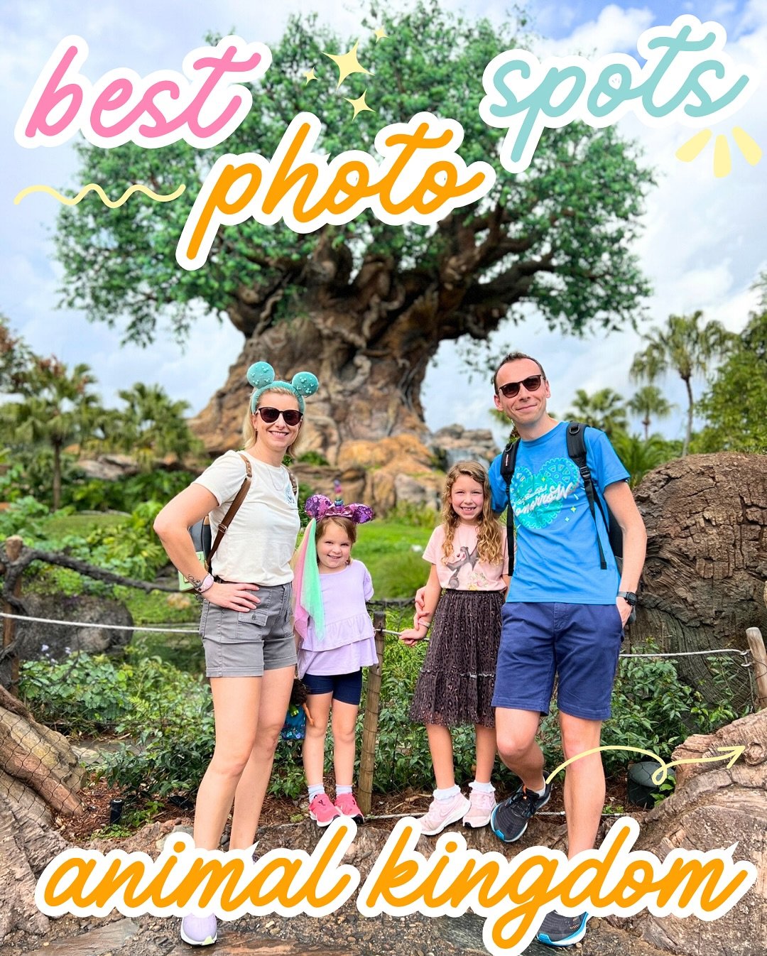 The hidden spots in the parks are the best for photos, so I&rsquo;ve put together some (but not all) of our favs at Animal Kingdom 🌳🐾 of course I had to include the OG at the end!

Save this post if you have a trip planned and follow for more like 
