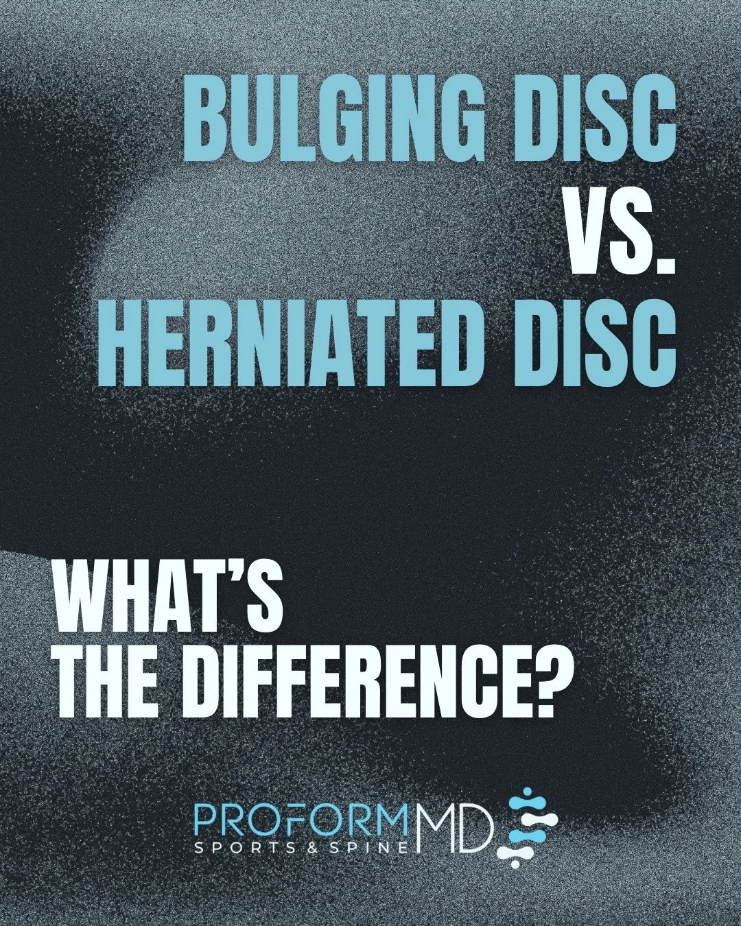 Bulging discs &ne; Herniated discs, even though they&rsquo;re often used interchangeably. But the name is not the problem. The approach to care is. 

Trust our spine specialists to evaluate, diagnose and treat all of your disc problems with expert, i