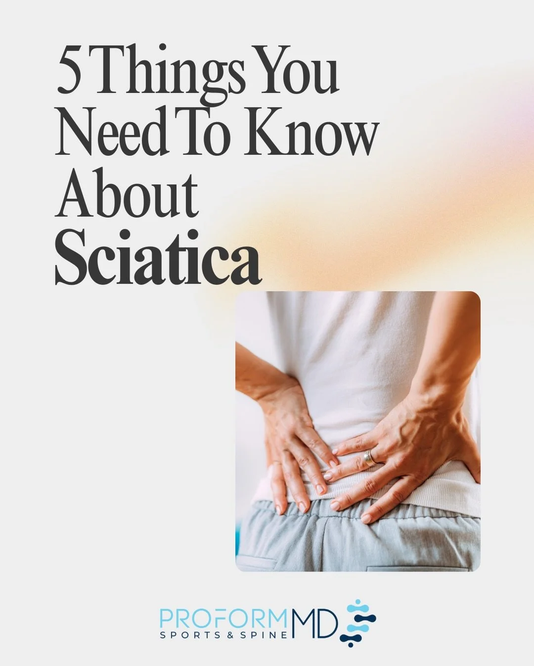 Sciatica is more than back pain. It&rsquo;s a signal that a nerve is irritated, compressed, or sensitized somewhere along its path. 

Effective treatment means understanding a combination of factors and providing targeted intervention. 

Informed car