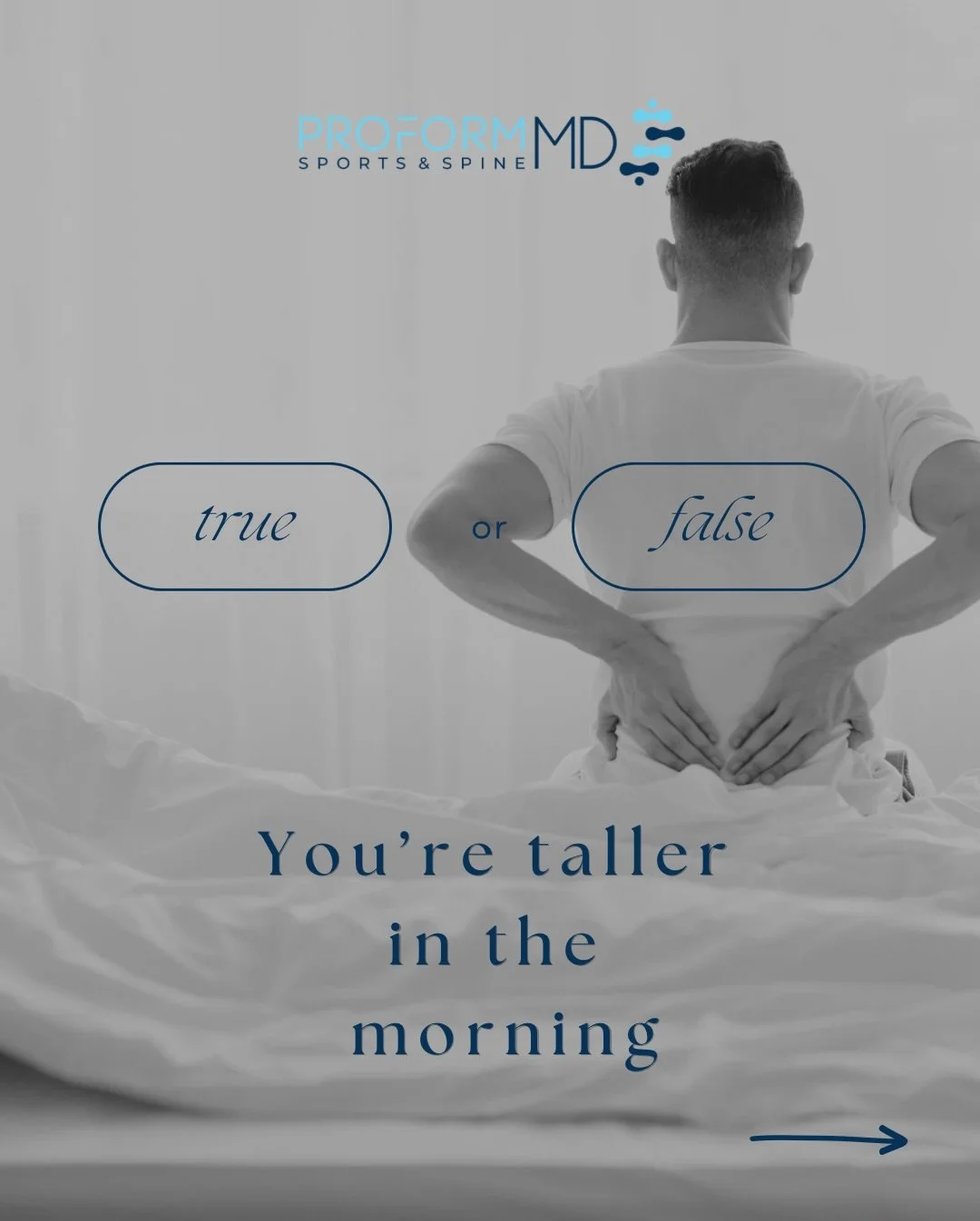 Morning back pain isn&rsquo;t random. 

As you sleep the discs in your spine rehydrate and often expand- making you slightly taller each morning. 

But in irritated or degenerative discs, this swelling can increase pain, pressure, and stiffness when 