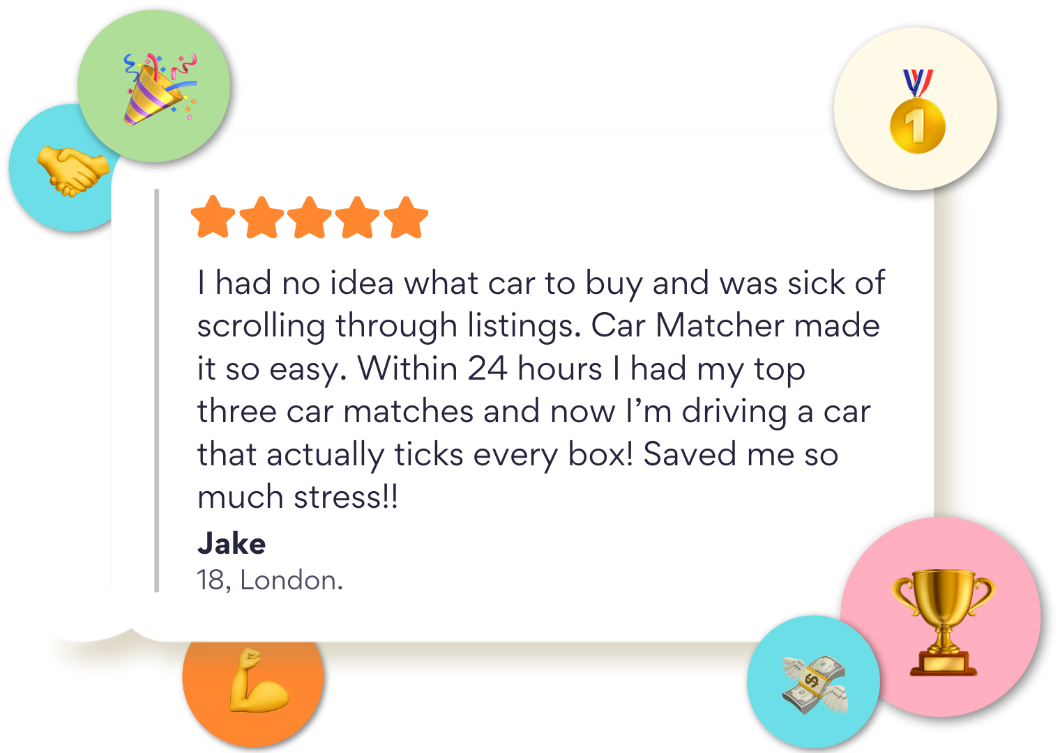 Jake, a happy Car Matcher customer