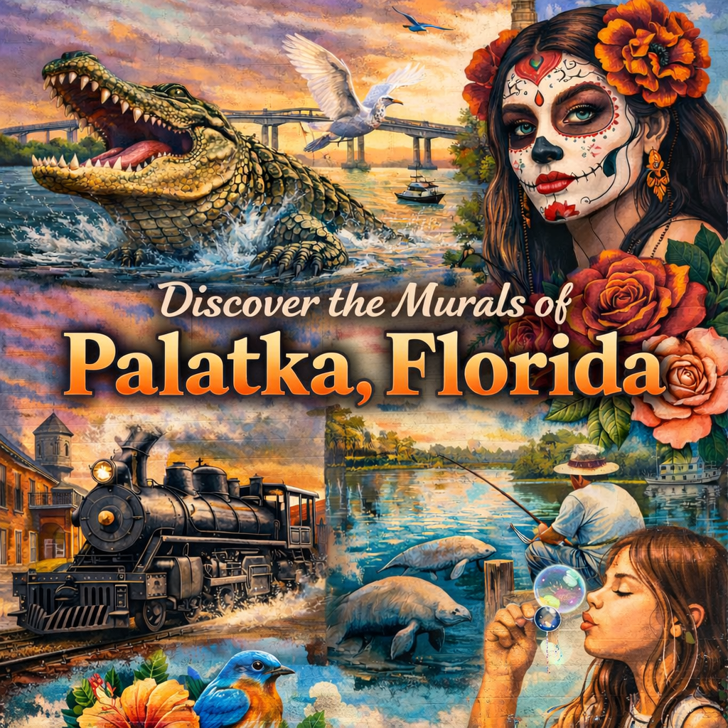 🎨 Discover the Murals of Downtown Palatka, Florida