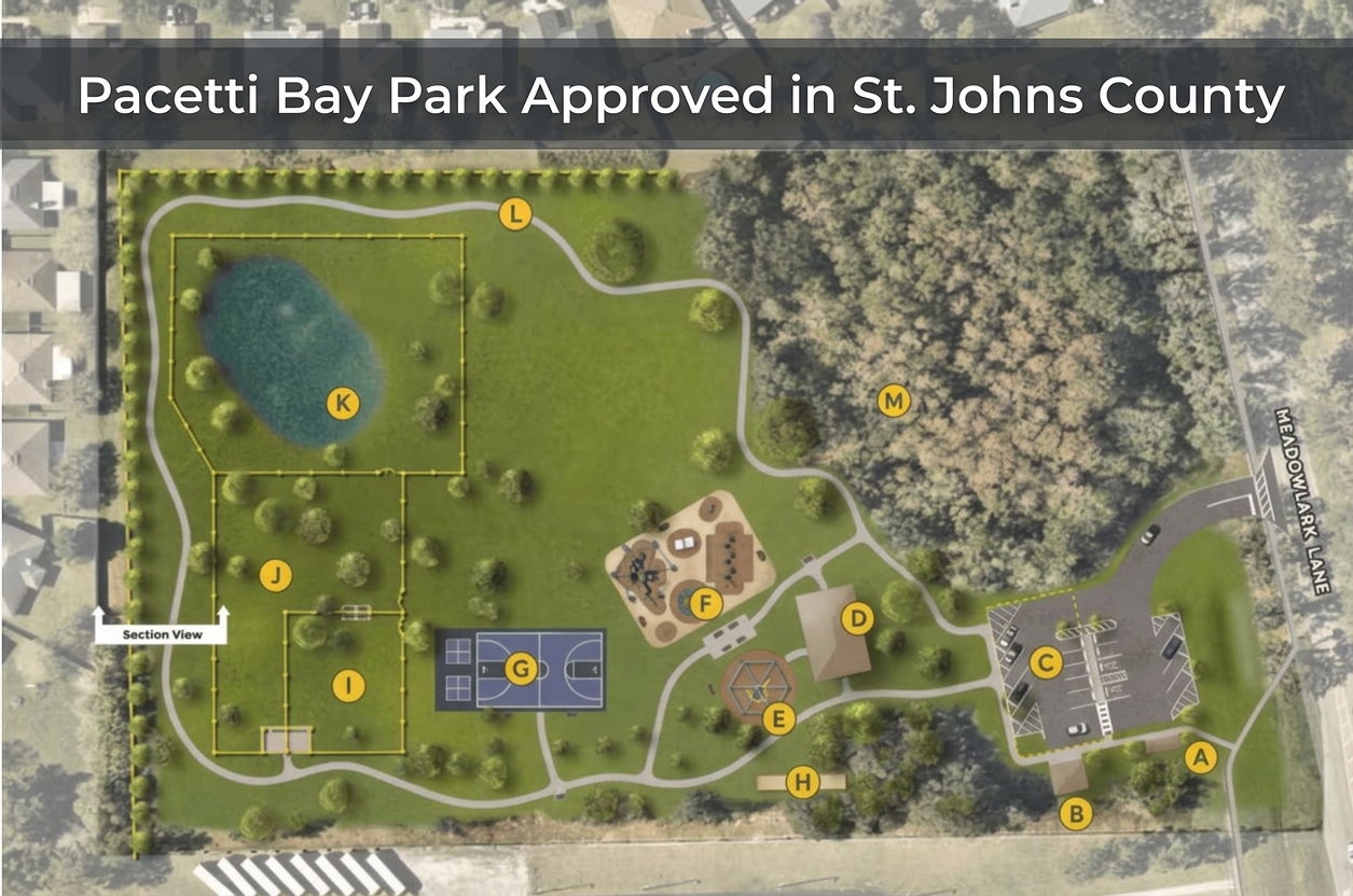 Construction of Pacetti Bay Park Approved in St. Johns County