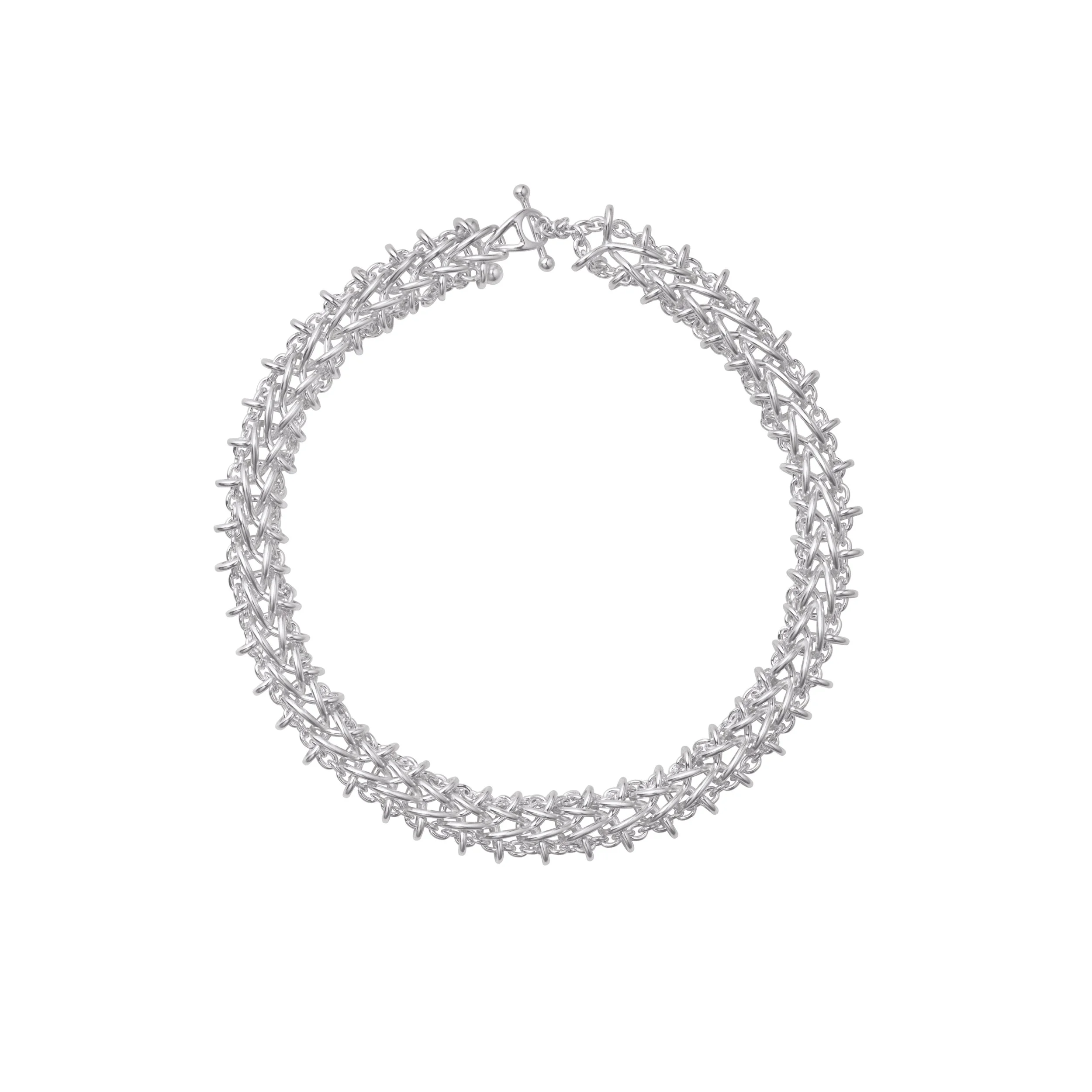 Weft Double Link Necklace