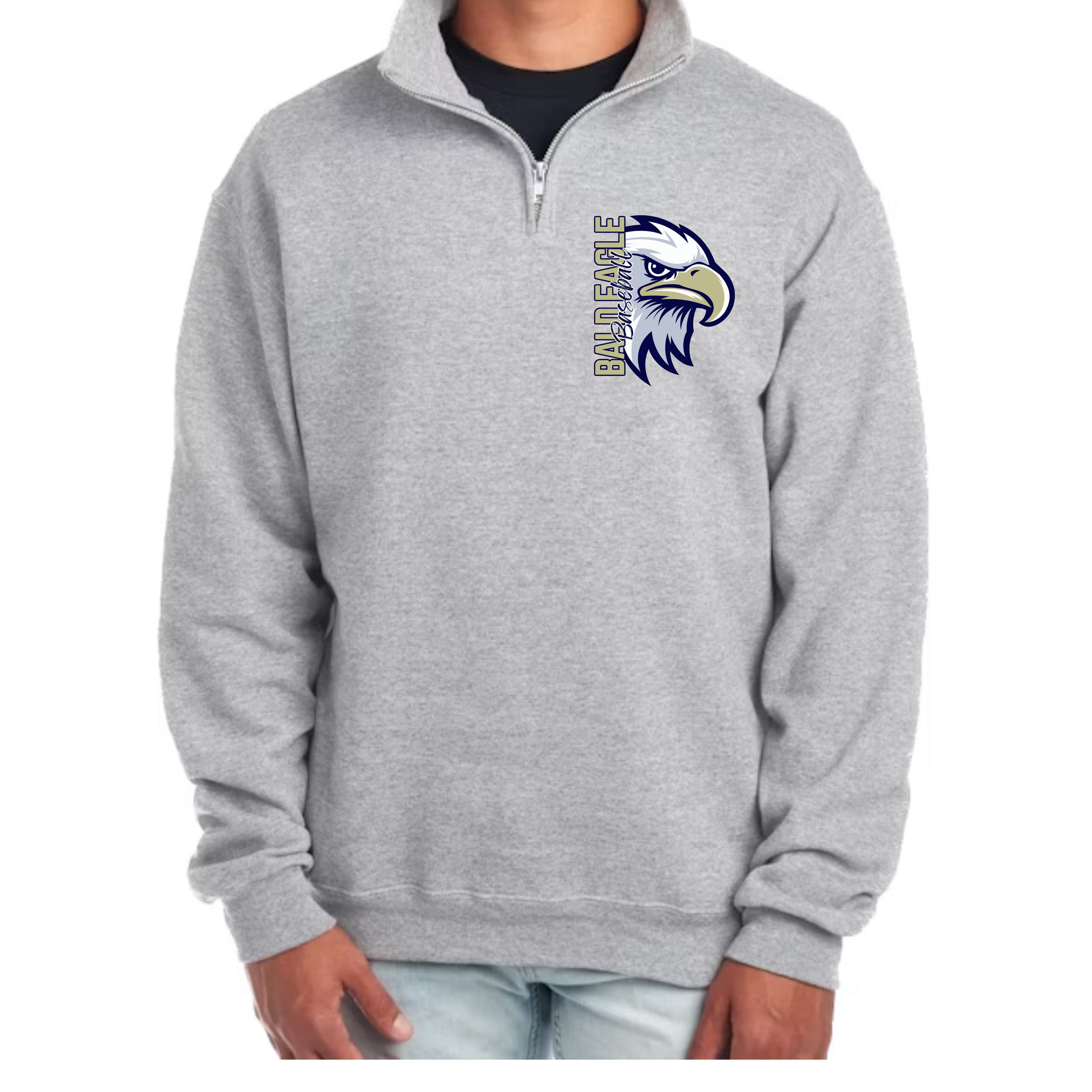 BALD EAGLE BASEBALL OXFORD QUARTER ZIP.png