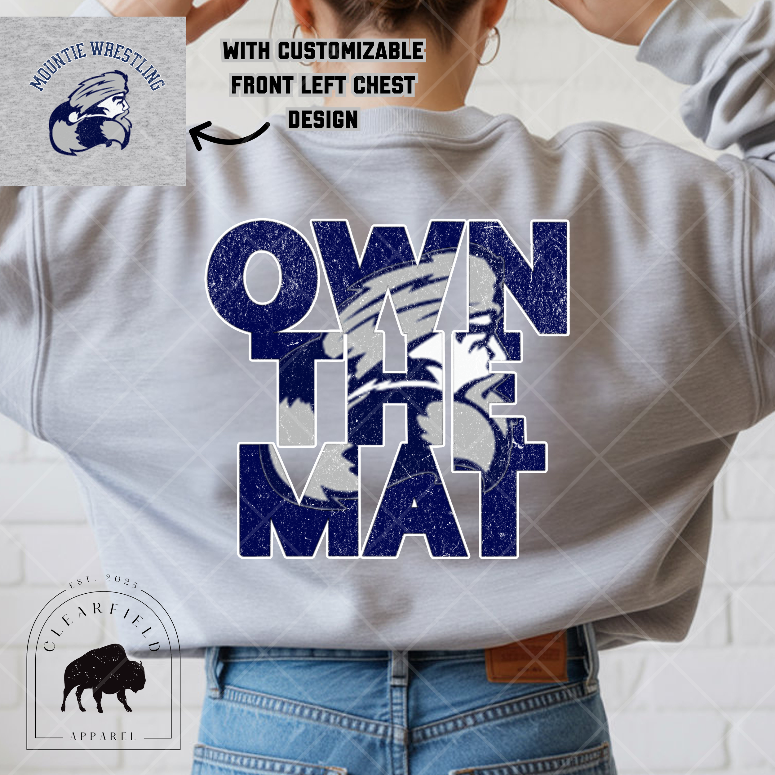 mountie wrestling own the mat mockup.png