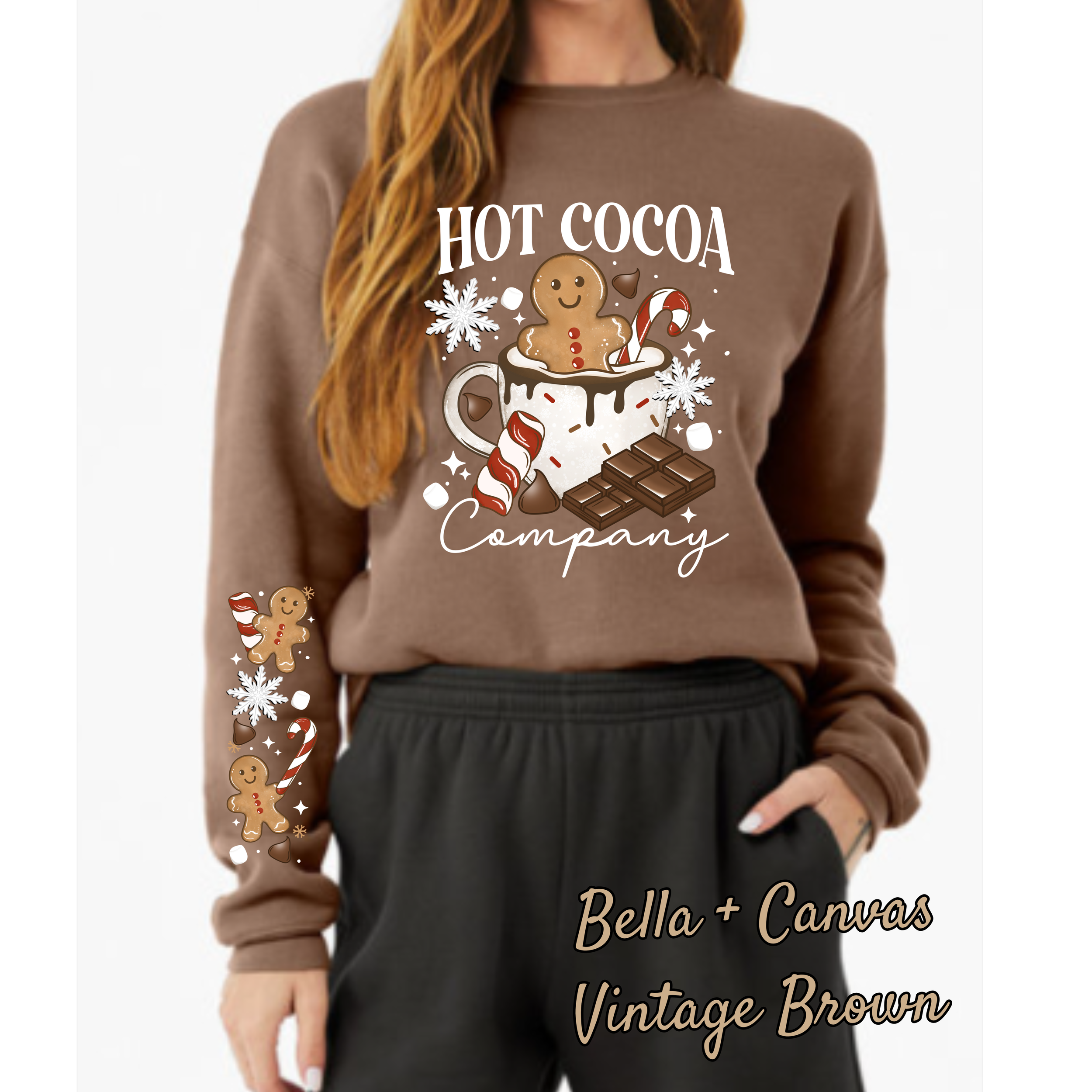Hot Cocoa Adult Crewneck Sweatshirt
