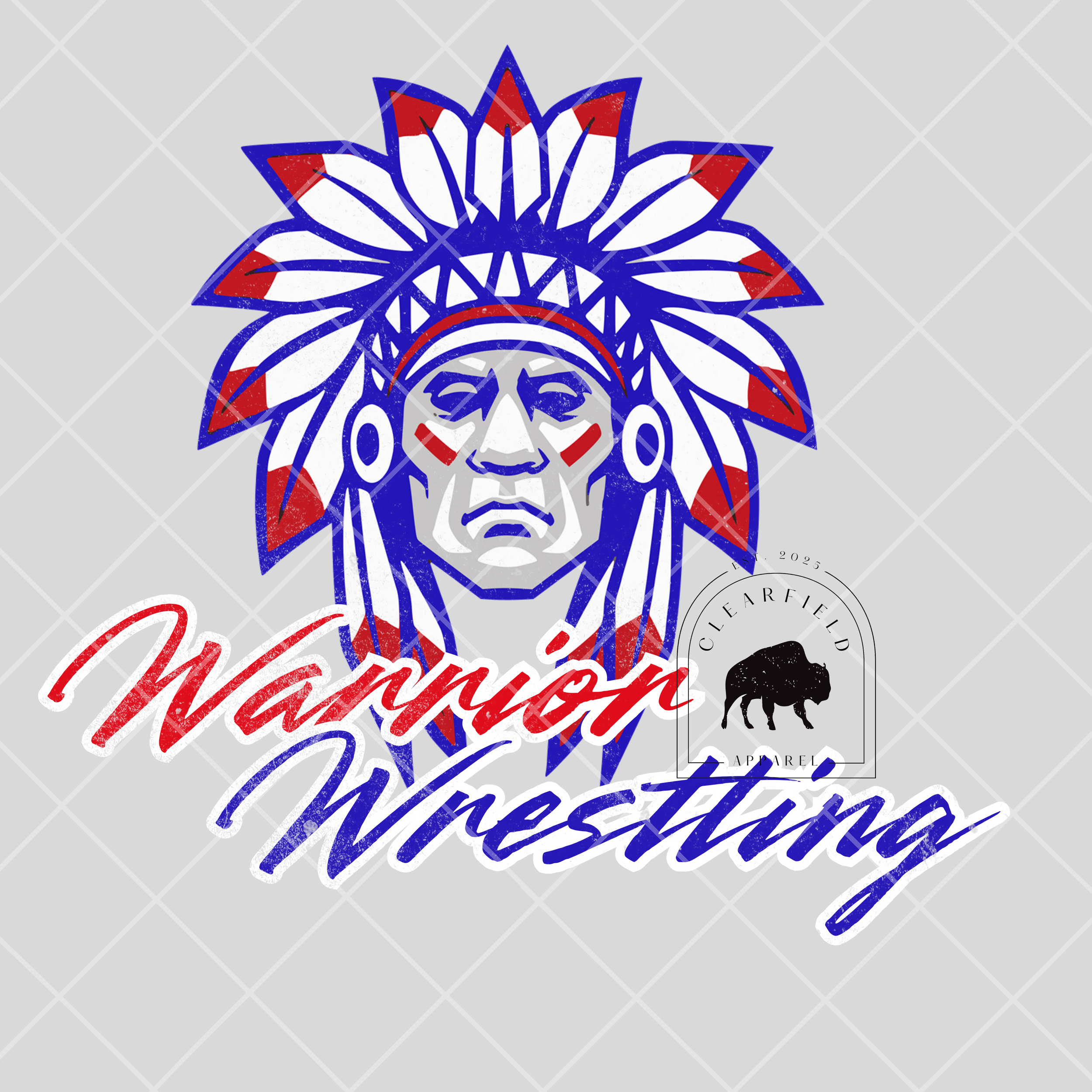 warrior wrestling front pocket distressed mockup.png