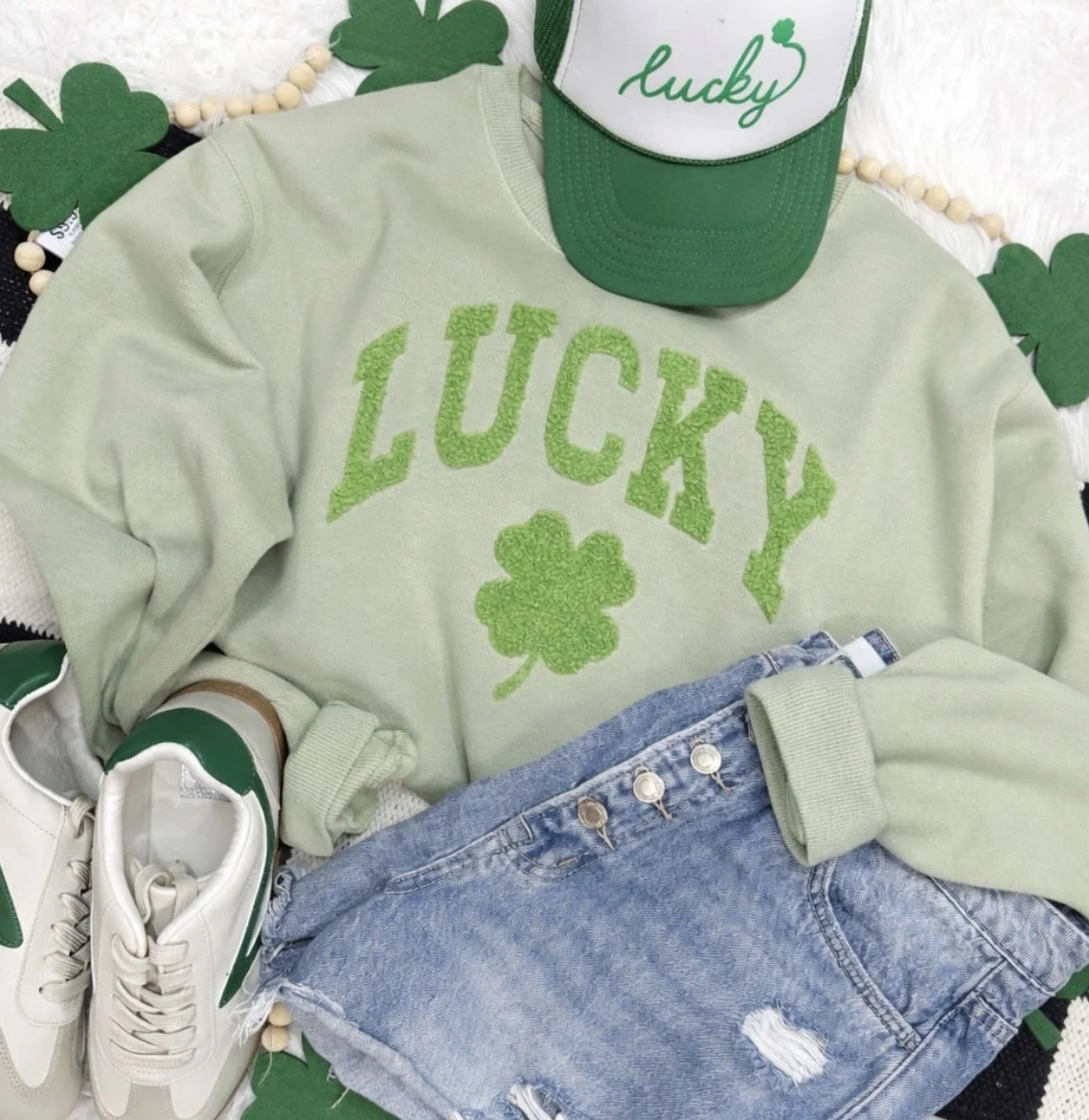 Lucky Fluffy Crewneck Sweatshirt