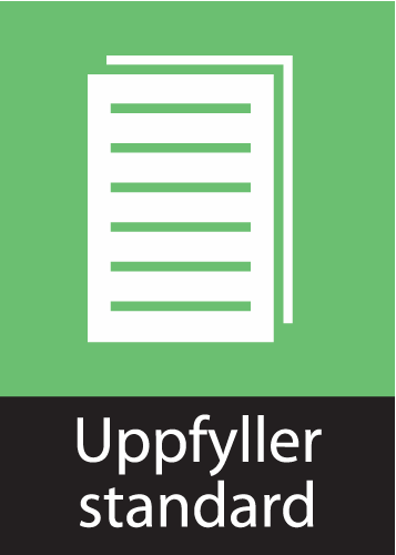Uppfyller standard