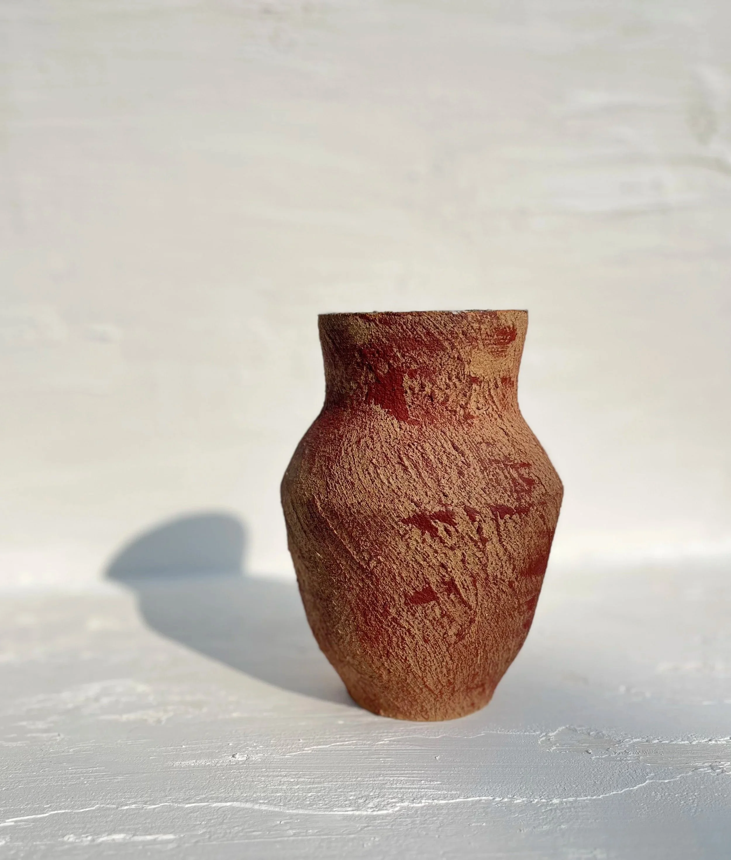 AURELIE CALLIGARIS CERAMIQUES VASE SCULPTURE MINIMALISTE BRUTE