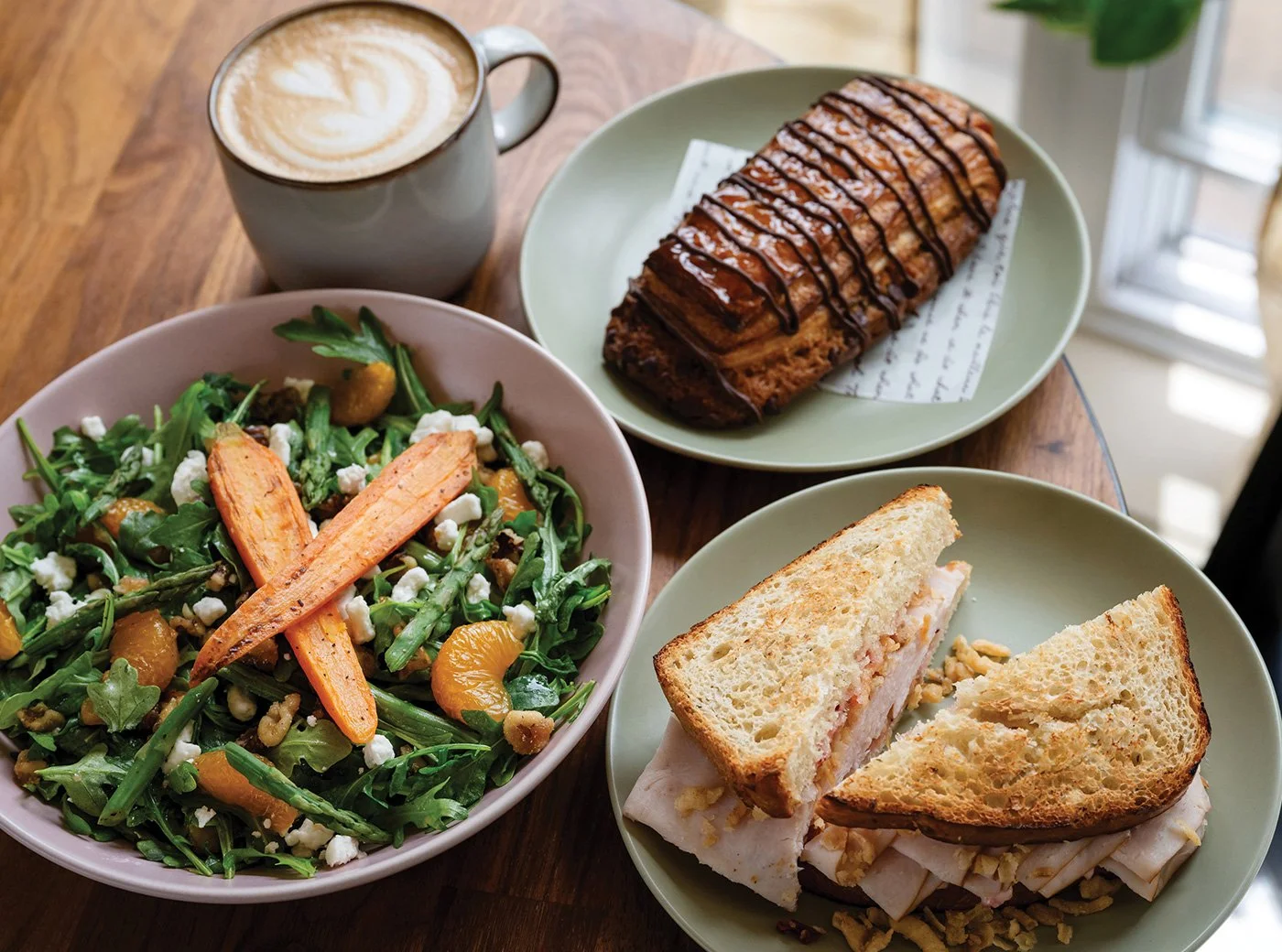 smoked turkey dinner sandwich