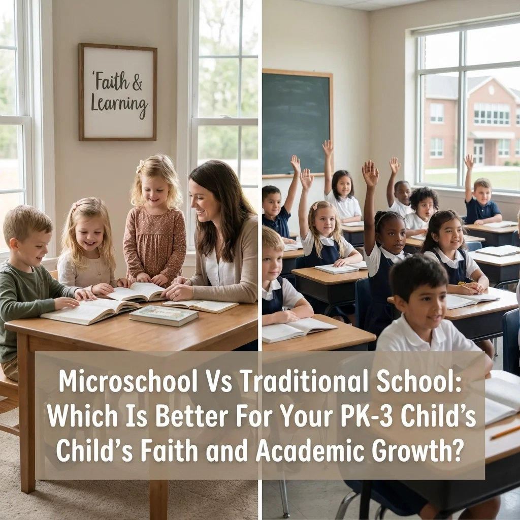 Microschool Vs Traditional School: Which Is Better For Your PK-3 Child's Faith and Academic Growth?