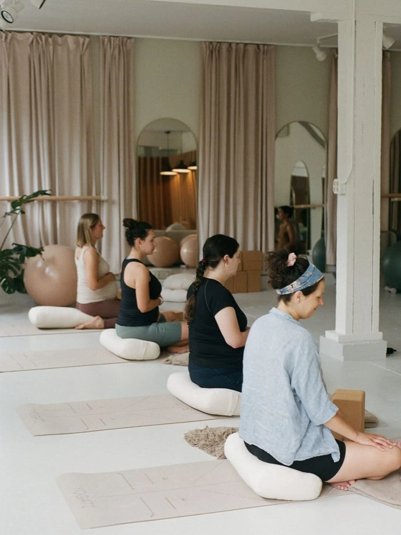 Prenatal yoga is on tonight and again Thursday at 6 PM. No experience or equipment needed &mdash; just come as you are! Sign up here: https://www.thelivingroomcollectiveri.com/pages