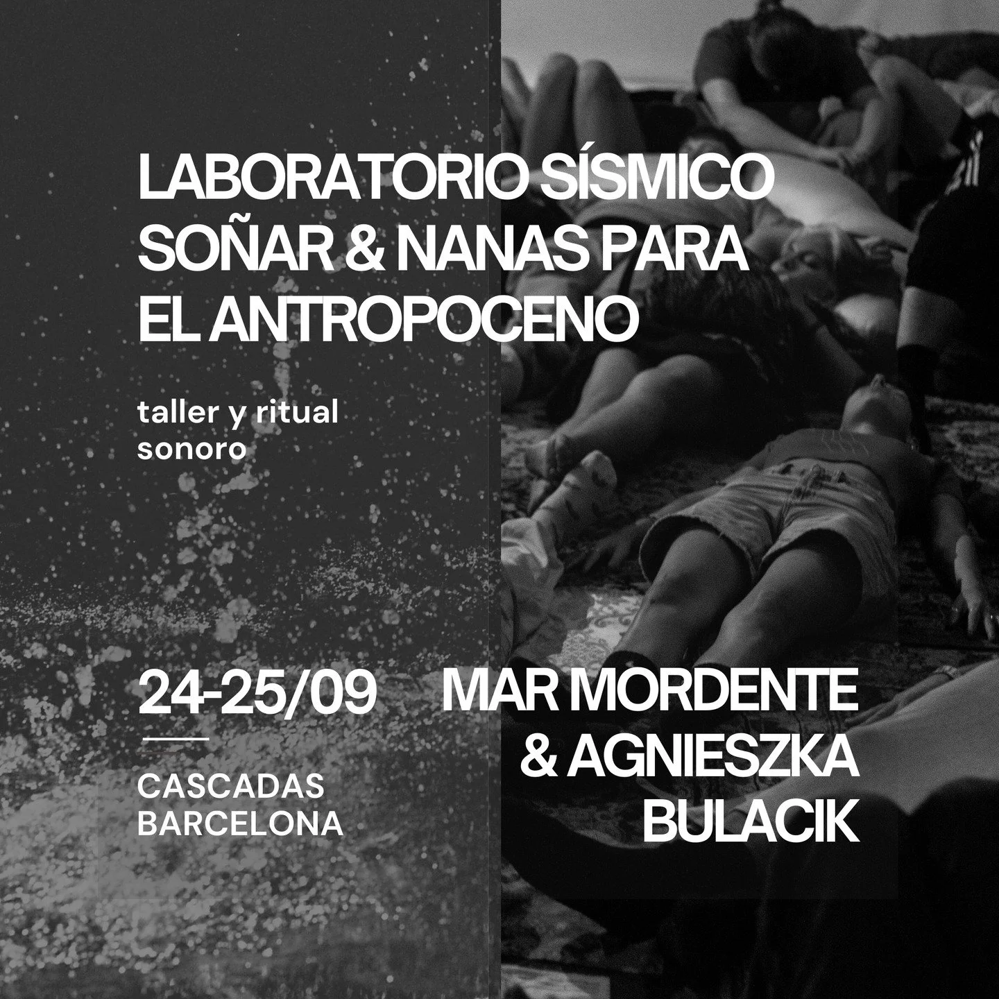 Mar Mordente y Agnieszka Bulacik comparten entre los días 24 y 25 de septiembre de 2025 la junción de sus proyectos en una vivencia de 2 días en Barcelona, en el espacio de artes Cascadas @cascadas.artspace
Serán dos d&ia