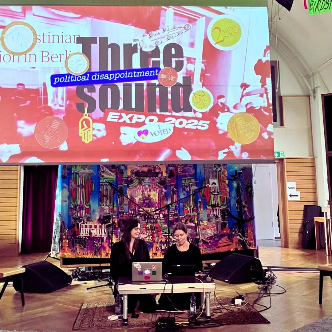 we carried forest spells: sonic speculations on a borderless feminism into the space of @threesound_expo 
together with my dear @hannaguh: field recordings from the białowieża forest, white voice singing, ancestral songs, spells, and fragments of mem