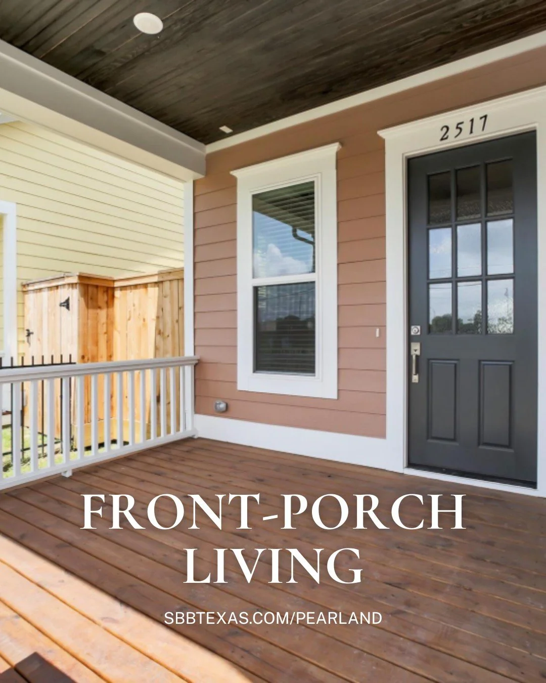 Spend the Spring on your new front porch in Pearland Old Townsite. Enjoy the community and warm weather from the comfort of your home.

Visit our website to learn more about Pearland Old Townsite and to view our available homes - sbbtexas.com/pearlan