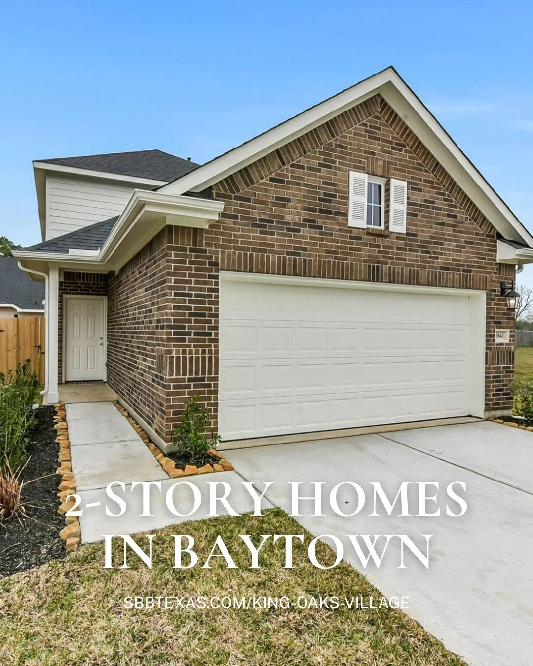 2-story homes have hit King Oaks Village! 3842 Sugardale St is available. If you are looking in the Baytown area, King Oaks Village has available homes that will suite you and your family.

Visit our website to view our available homes and to learn m