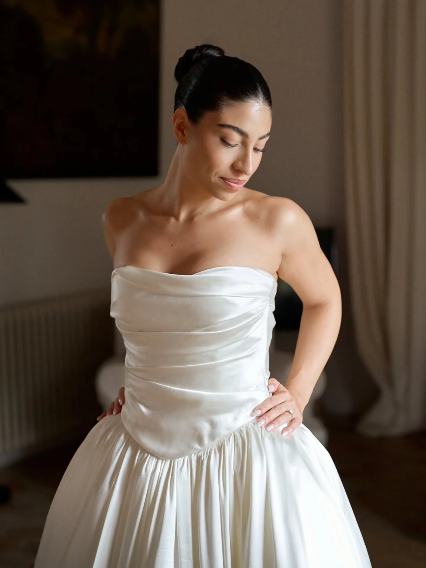Some moments on a wedding day stay with you forever 🤍
Valeria getting ready at Finca Sa Torre de Porreres was one of those moments &mdash; calm, emotional, and so beautiful to witness.

Before the ceremony, she shared a quiet first look with her dad