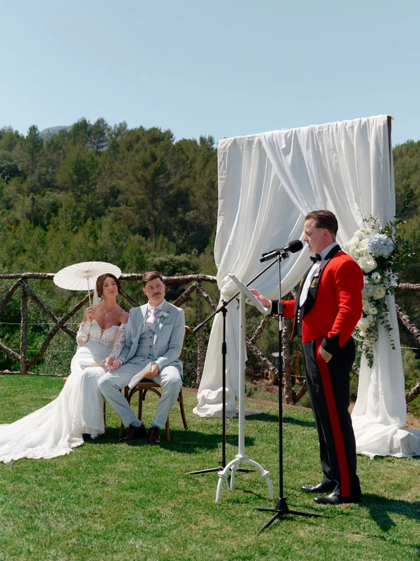 When Billy and Grace envisioned their wedding day, they knew they wanted nature to be part of the experience.

With the stunning mountains of Son Burguet framing their ceremony, they exchanged vows under the Mallorcan sun, surrounded by family, frien