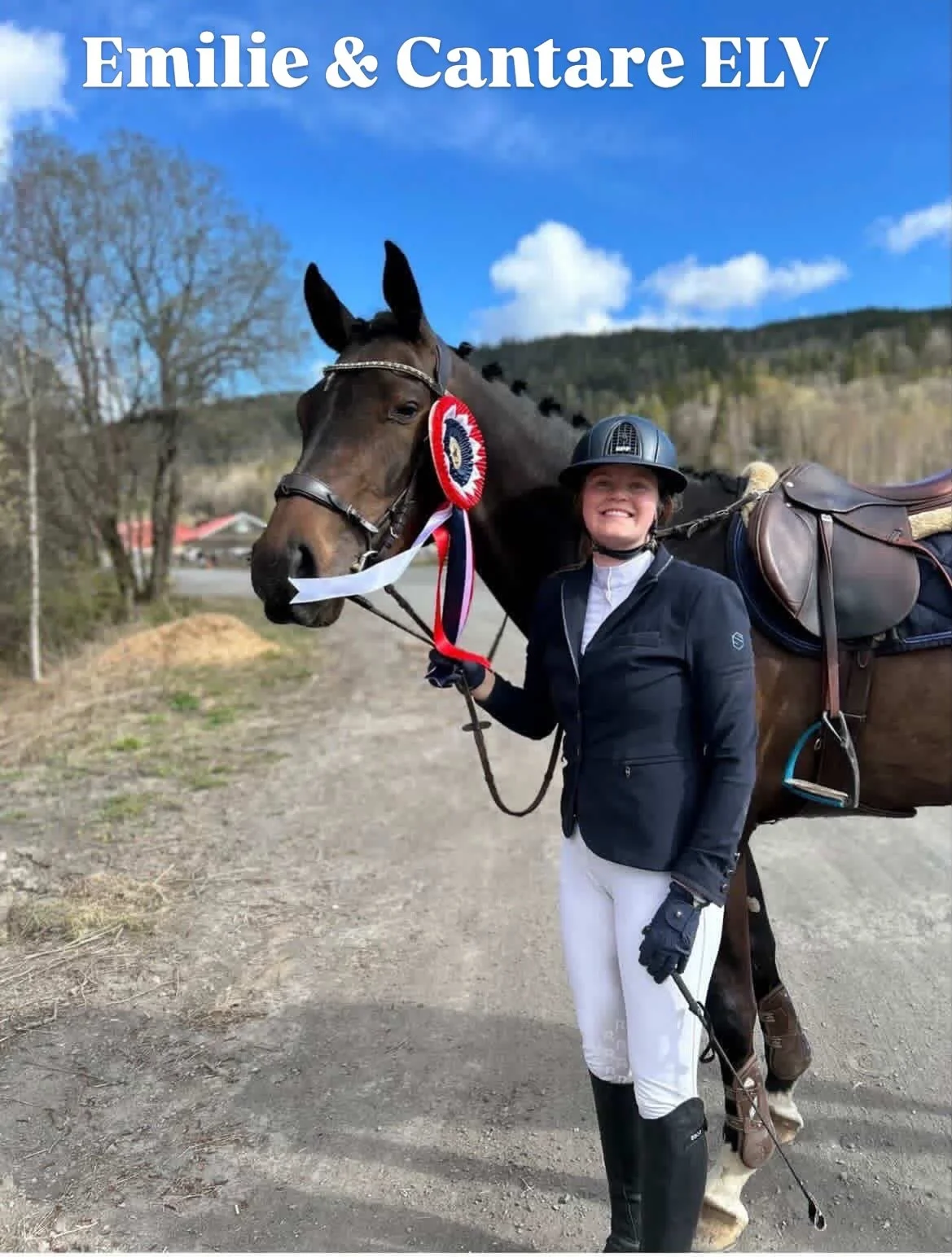 Stevnehelgen 25-26 april 

Emilie Eilertsen tok turen til Elveli hvor B&aelig;rum Rideklubb var arrang&oslash;r. 

&laquo;Det var veldig g&oslash;y &aring; konkurrere og spesielt &aring; gj&oslash;re det s&aring; bra n&aring;r det var mange ekvipasje