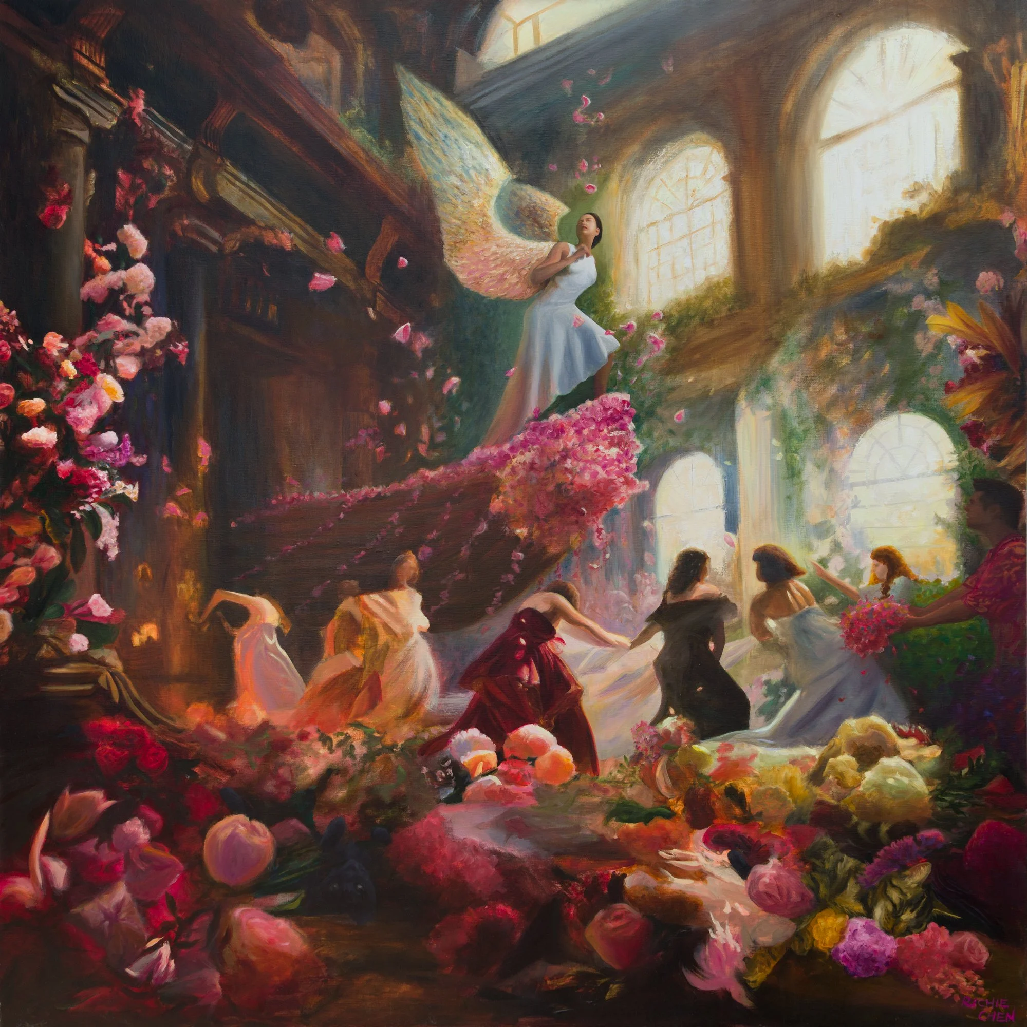 Nirvana,
60" X 60",
Oil on Linen