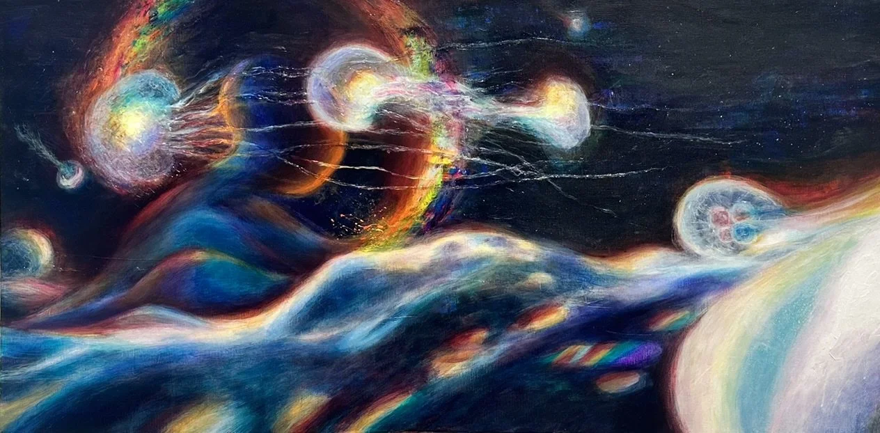 Adrift,
22" X 44",
Acrylic on Linen