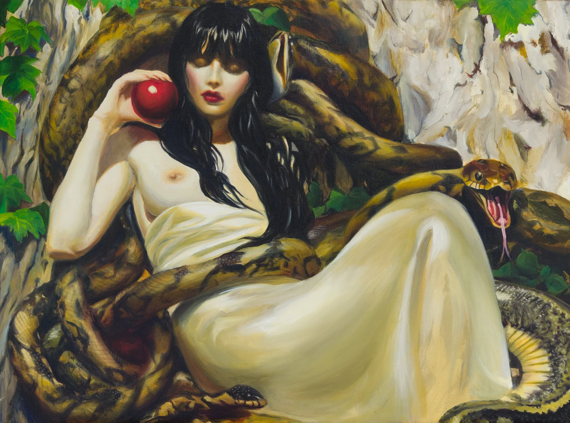 Forbidden Apple,
Oil on Linen,
25" x 42"