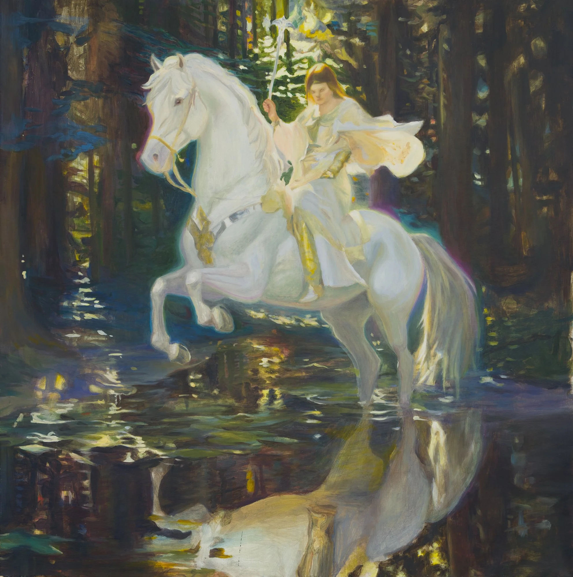 Conjuring,
40" X 40",
Oil on Linen